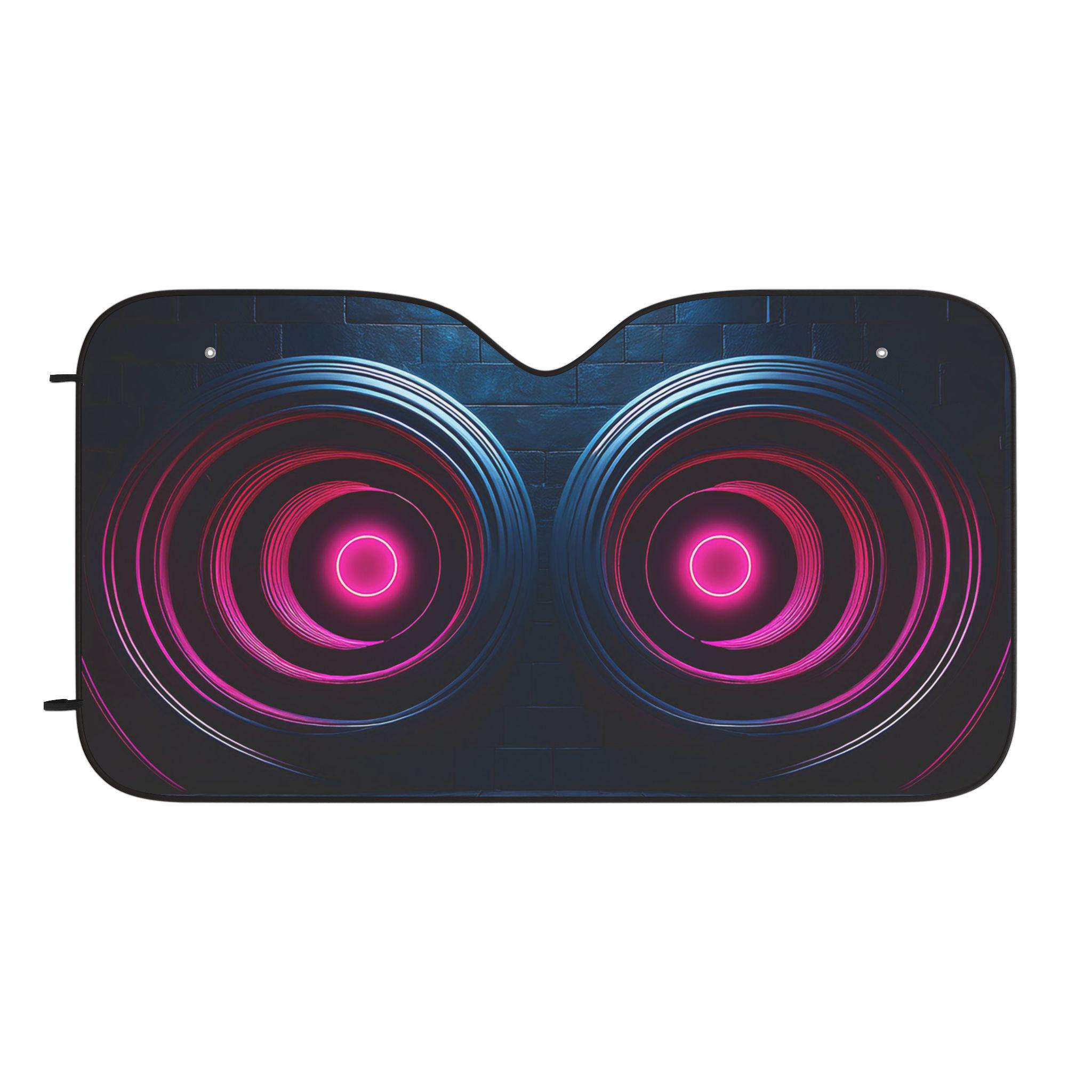 Robotic Eyes Car Sun Shades