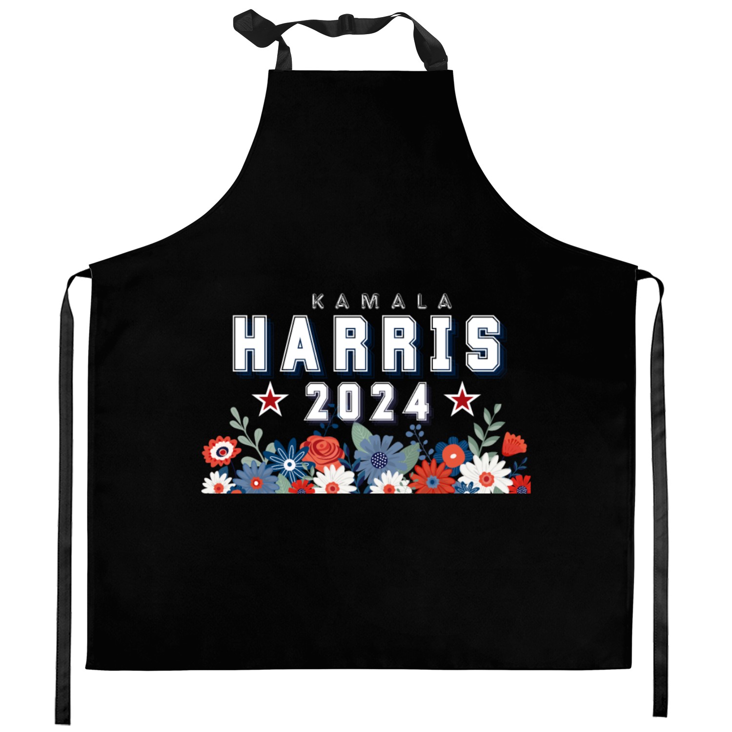 Harris 2024 Floral Election Kitchen Aprons