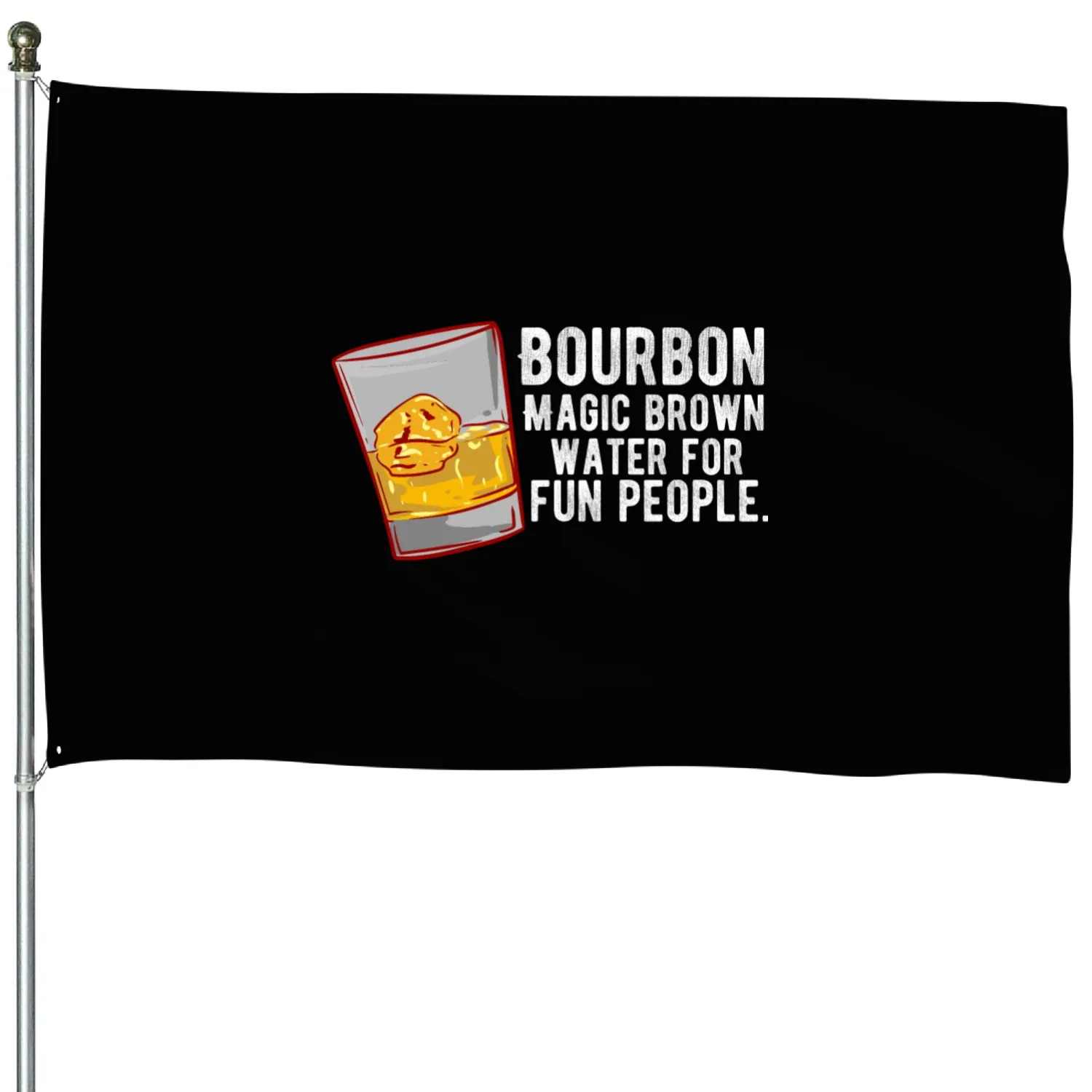 Bourbon - Magic Brown Water House Flags