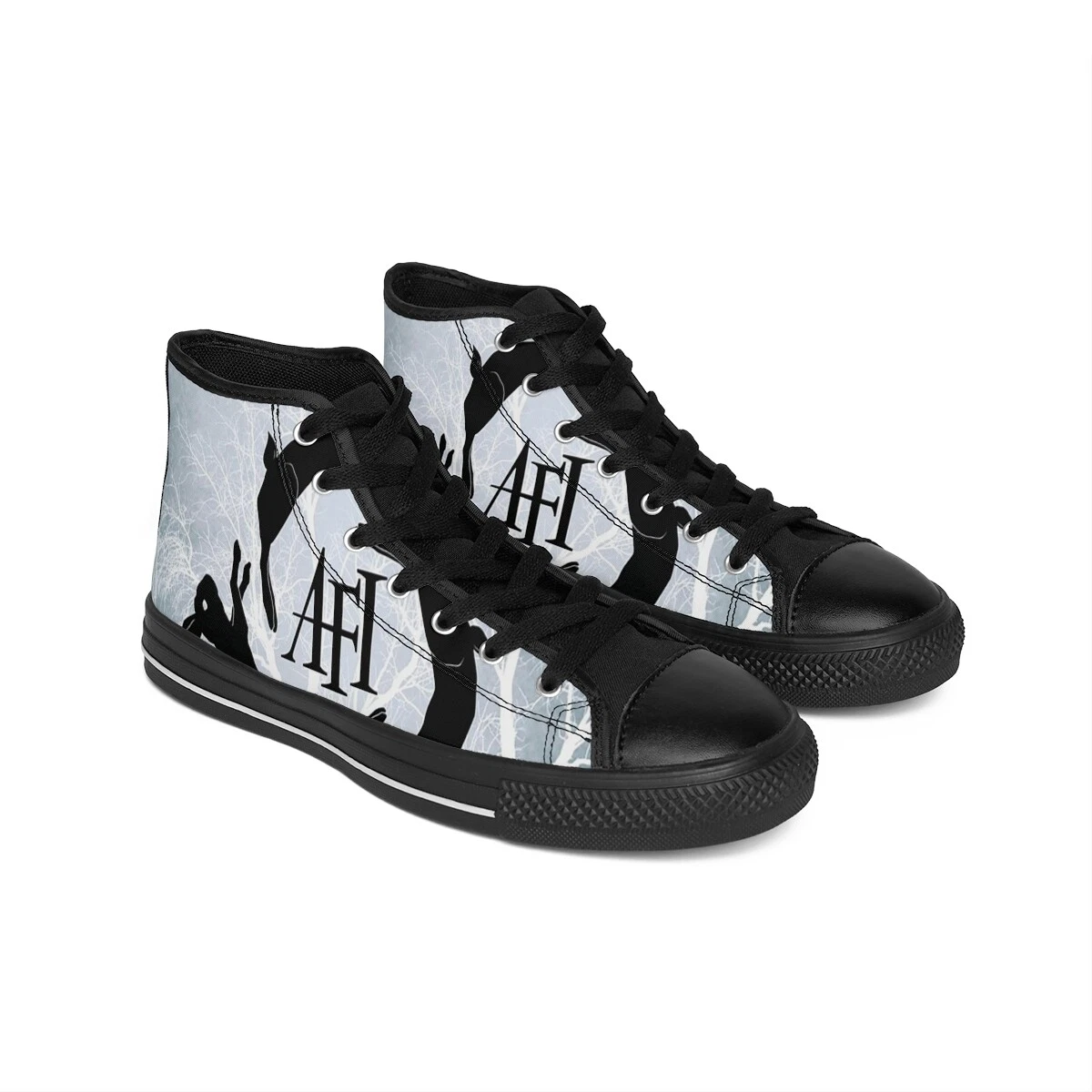 AFI Inspired Men's High Top Sneakers Rock Band A Fire Inside Classic Shoes