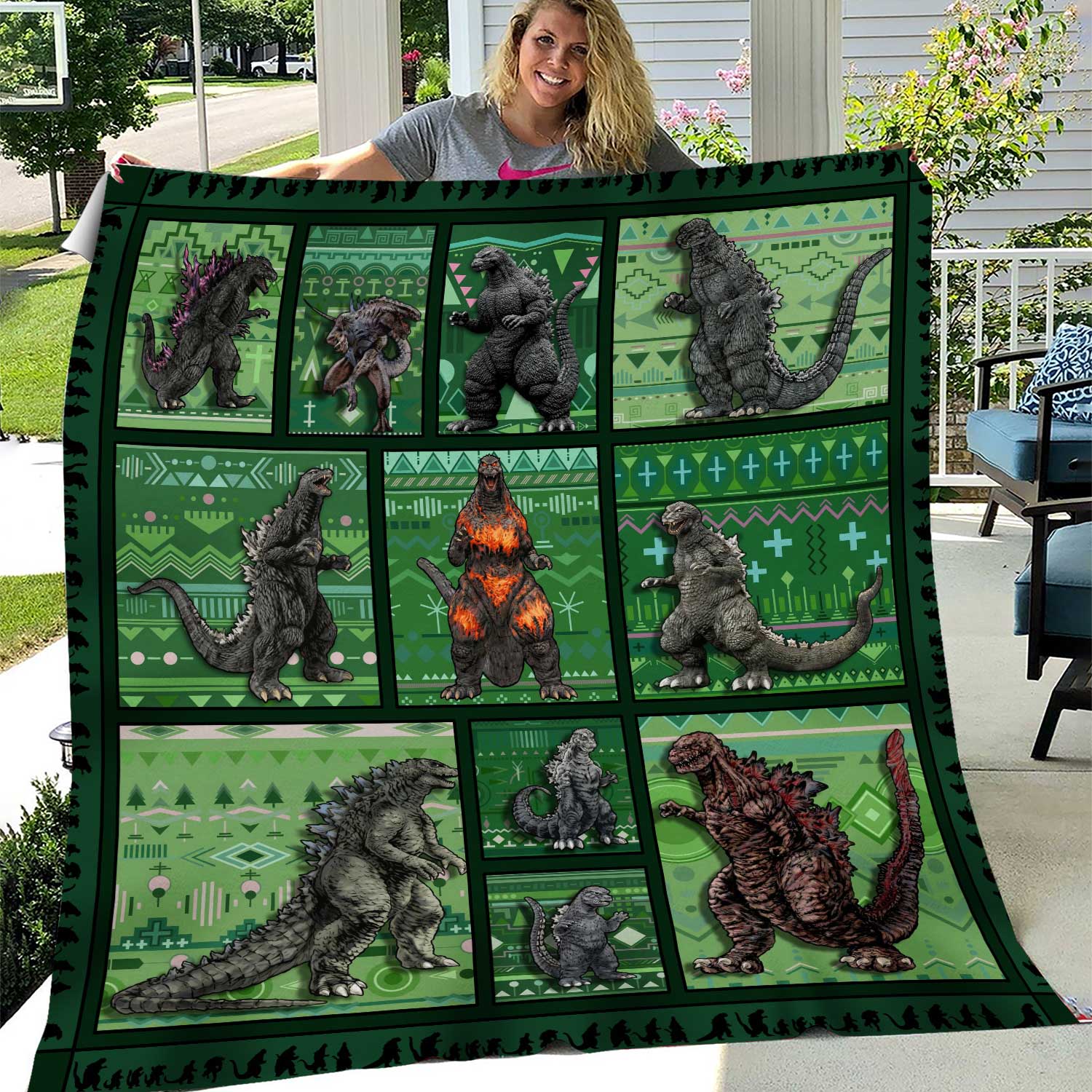 god zilla Collection Art Fleece Blanket | Christmas Gift | Gift Idea For Fans