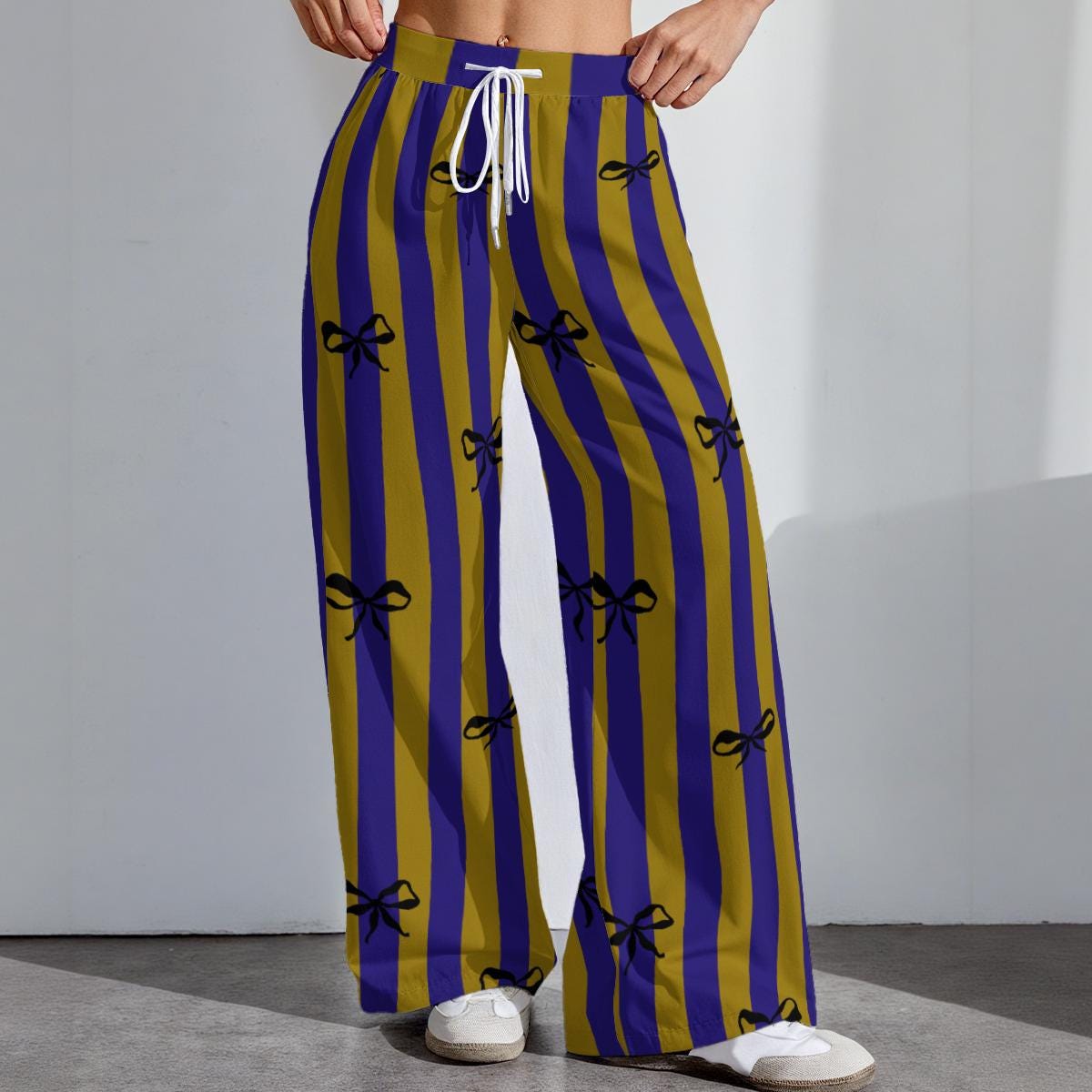 Baltimore Football Stretch Pants - Women's Game Day Trousers for Tailgating and Casual Wear