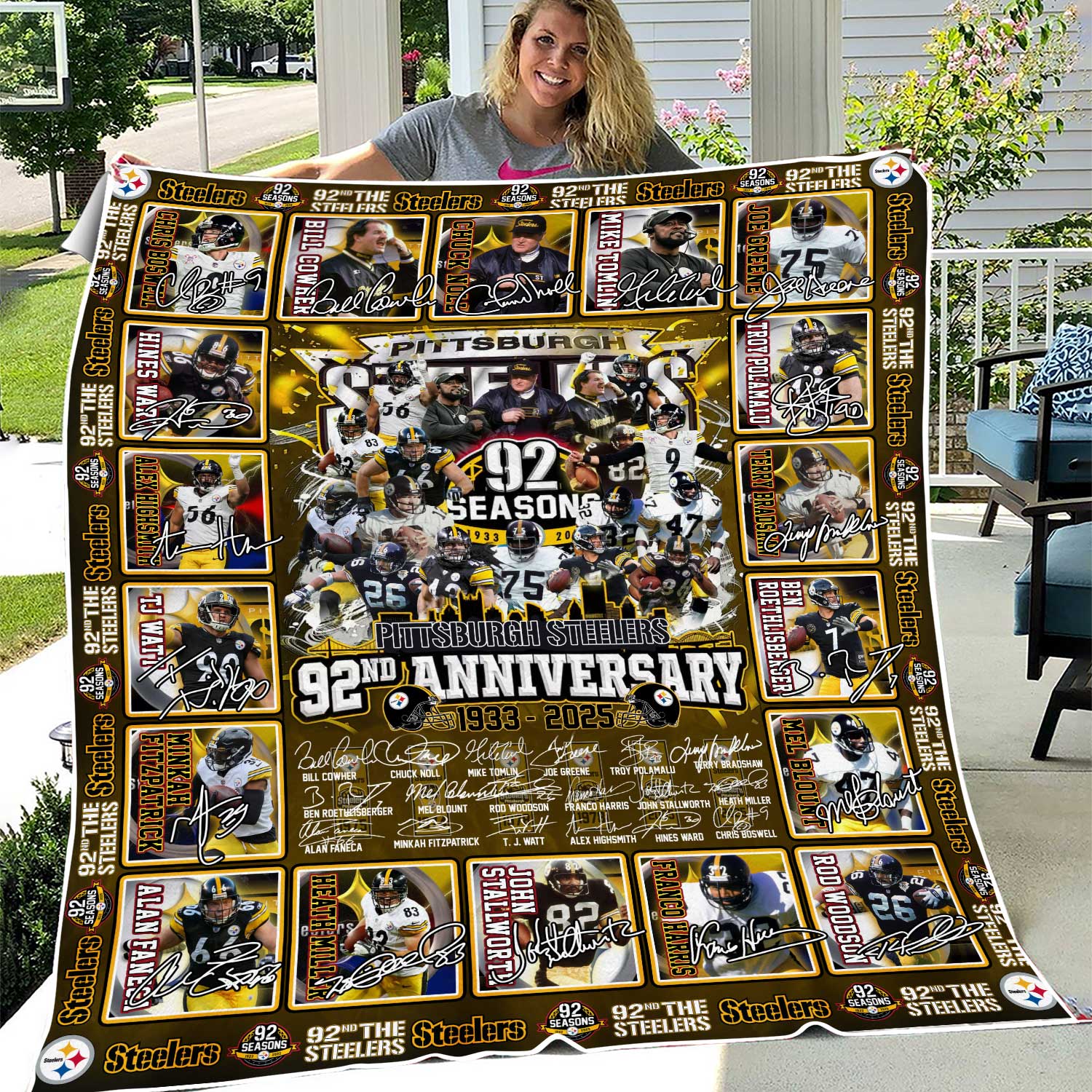 The Steeler 92nd Anniversary 1933-2025-Blanket