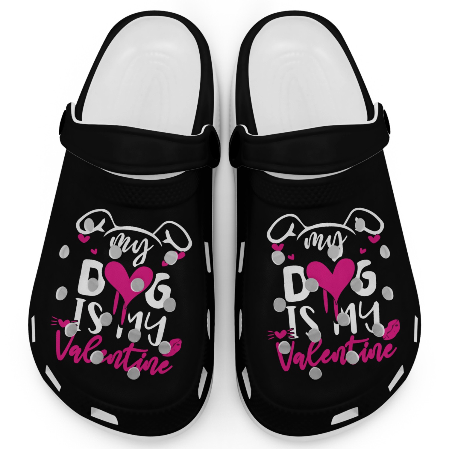 My dog is my valentine Clogs