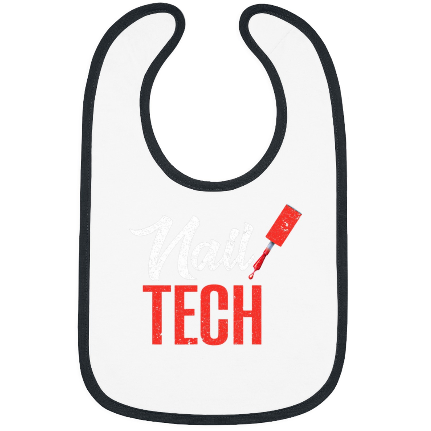 Nail Tech 2Funny Beautician Cosmetologist Nail Artist Bibs