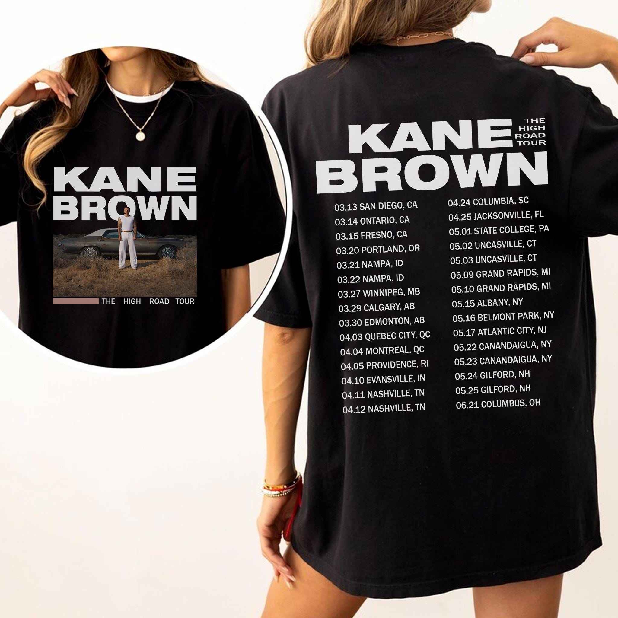 2025 Kane Brown The High Road Tour , Kane Brown 2025 Concert, Kane Brown Fan Gifts, Kane Brown Merch, Kane Brown Country Music Shirt