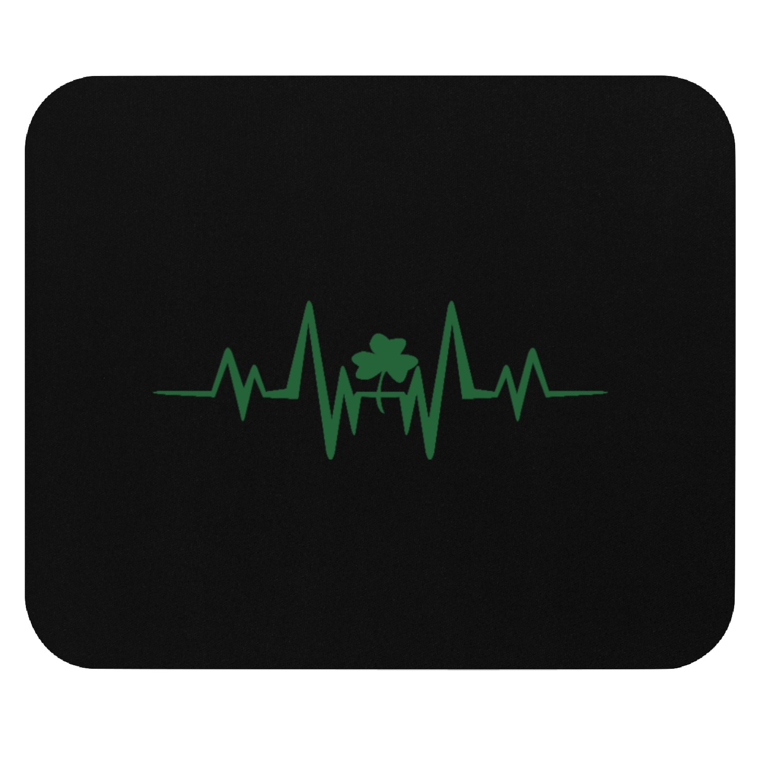 Clovers heartbeat Mouse Pads
