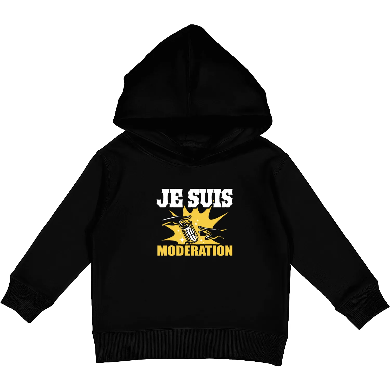 I Am Moderation Drink In Moderation Can Of Beer Kids Pullover Hoodies