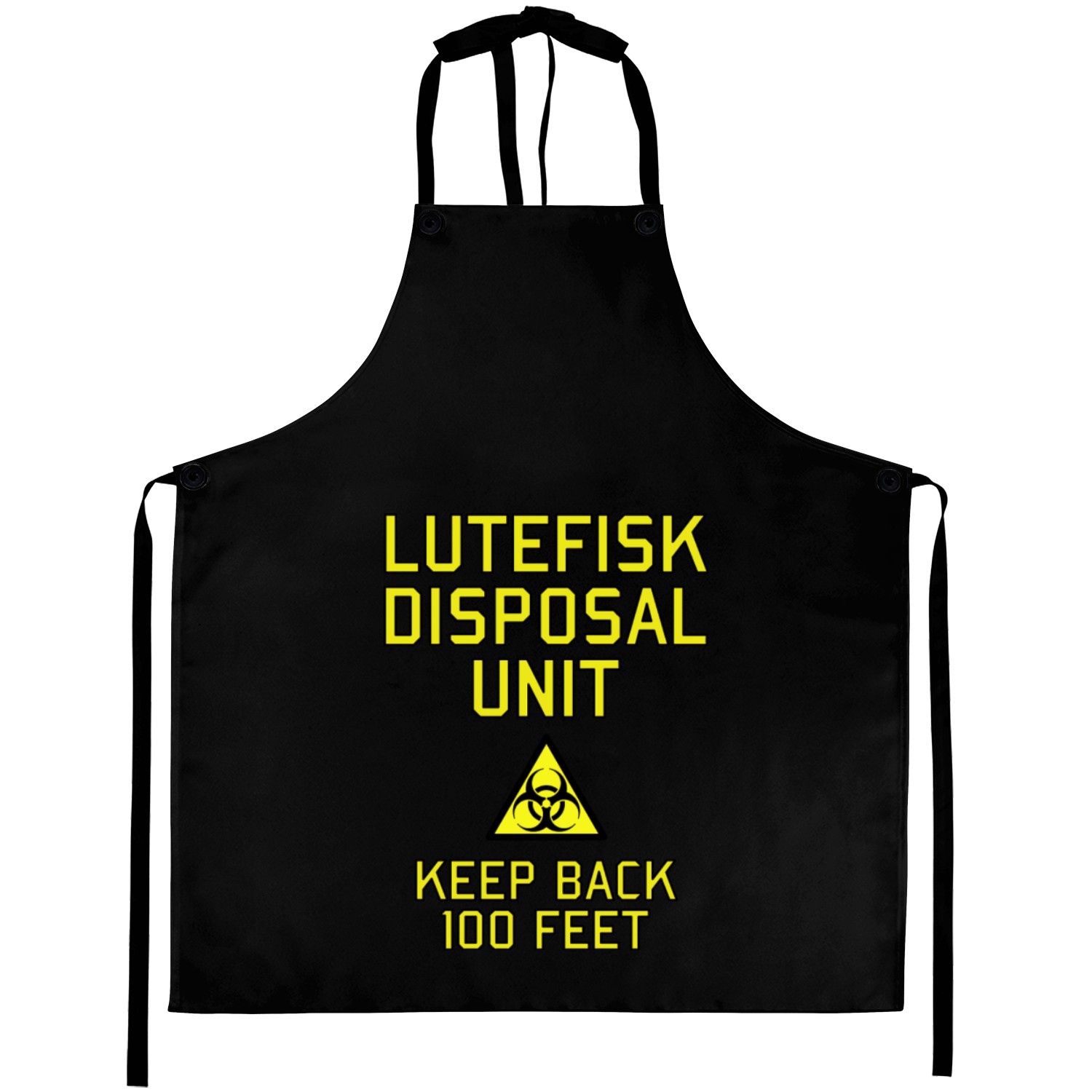 Lutefisk Disposal Unit Funny Norwegian Swedish Aprons