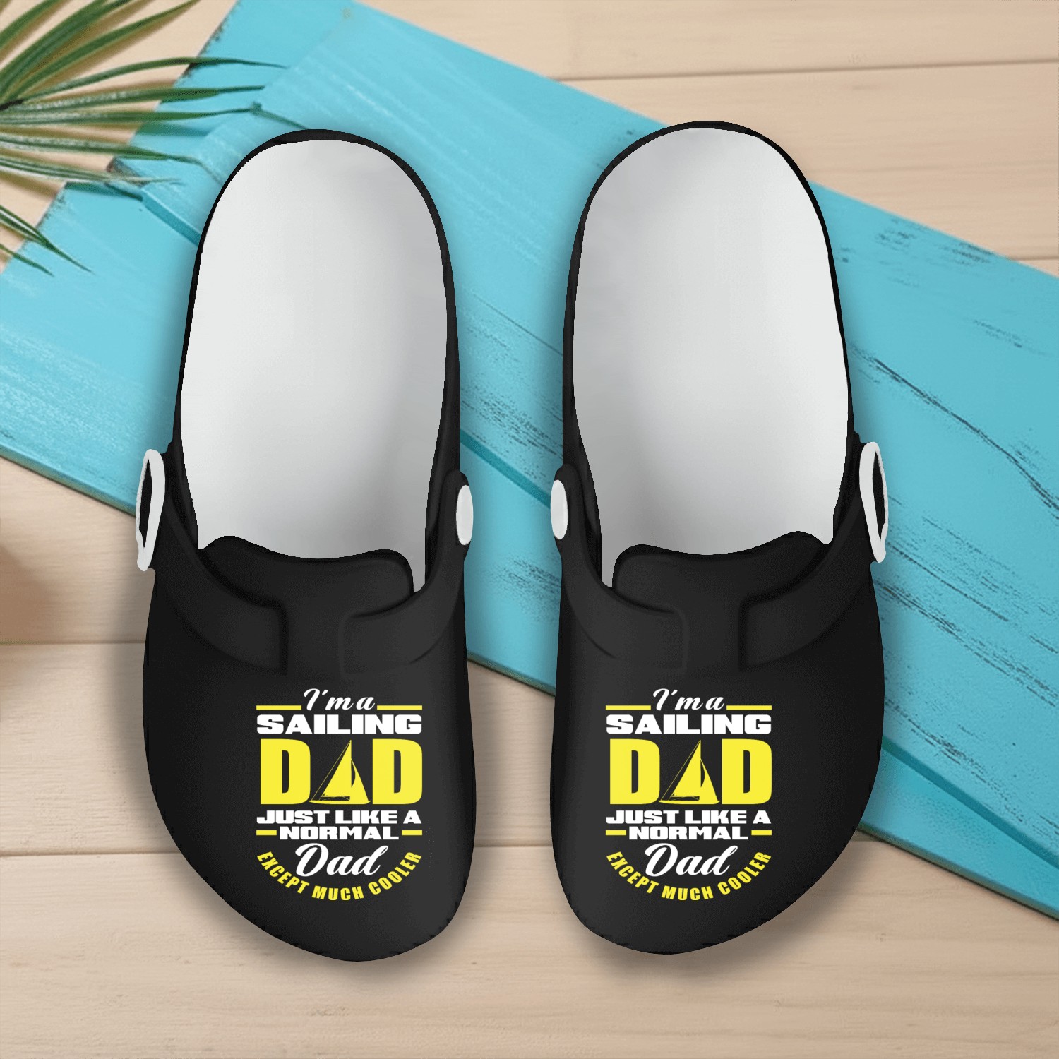 Dad Sailor Sailing Slip On Clogs