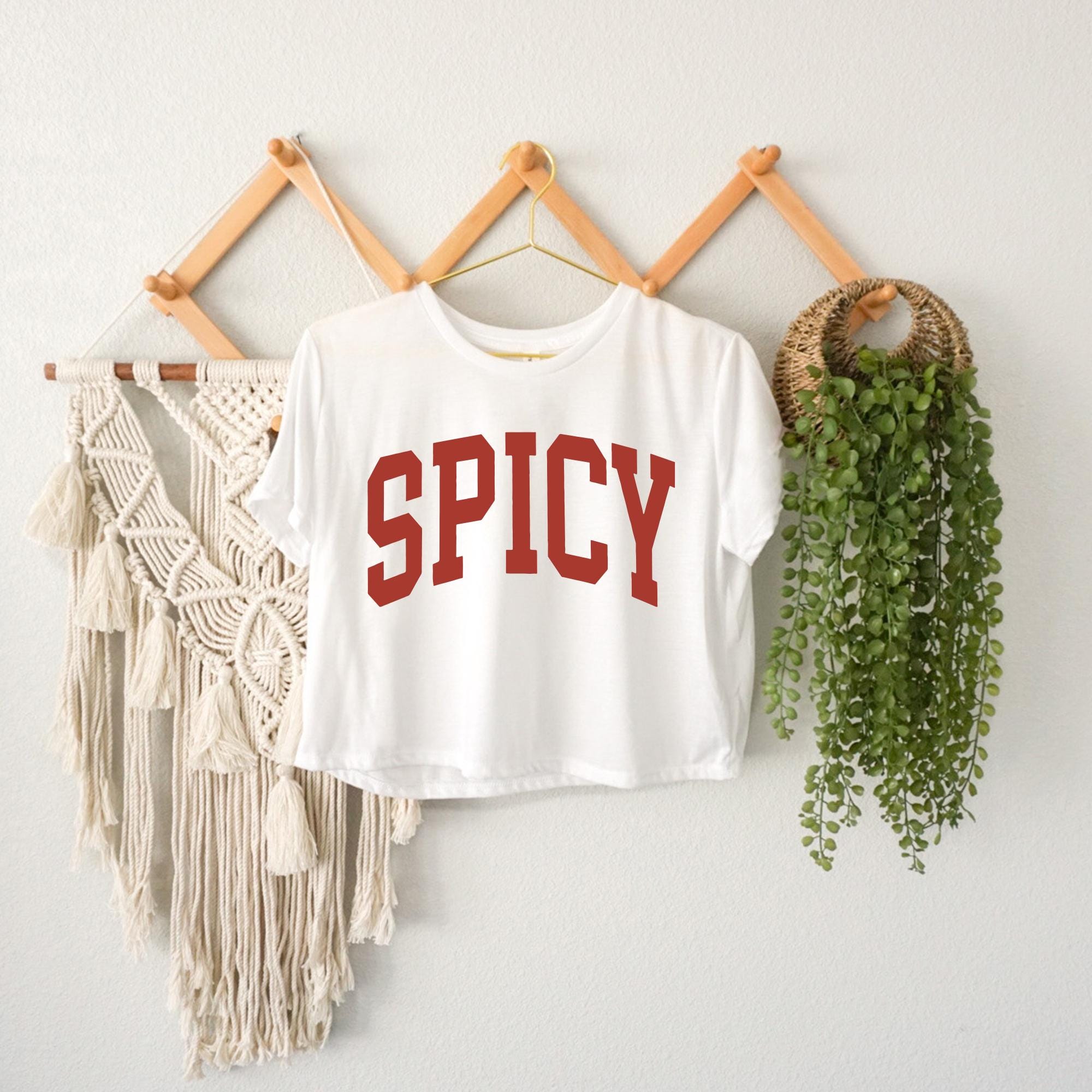 Spicy Sarcastic Meme Women's Crop Top, Cute & Funny Sassy Top for Girls