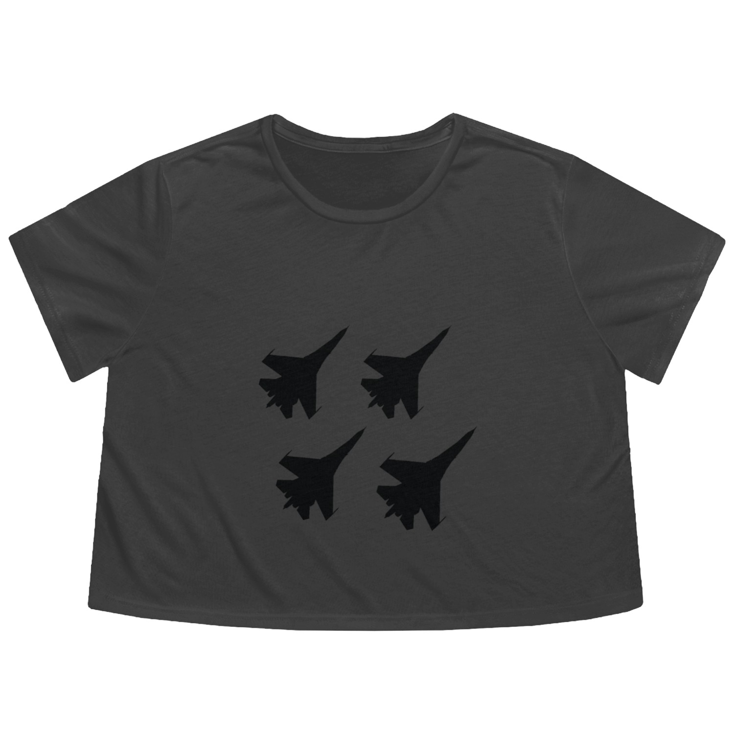 Addicted to planes Flowy Cropped Tees