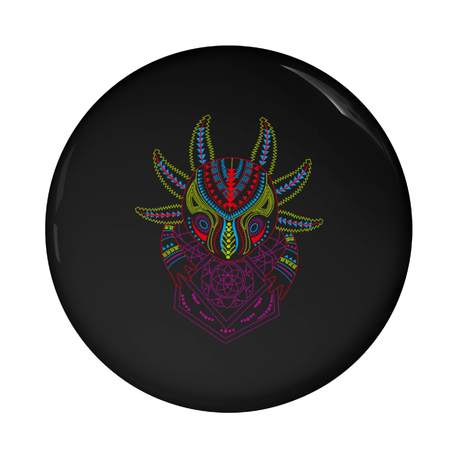 Ajolote Neon Pin Buttons