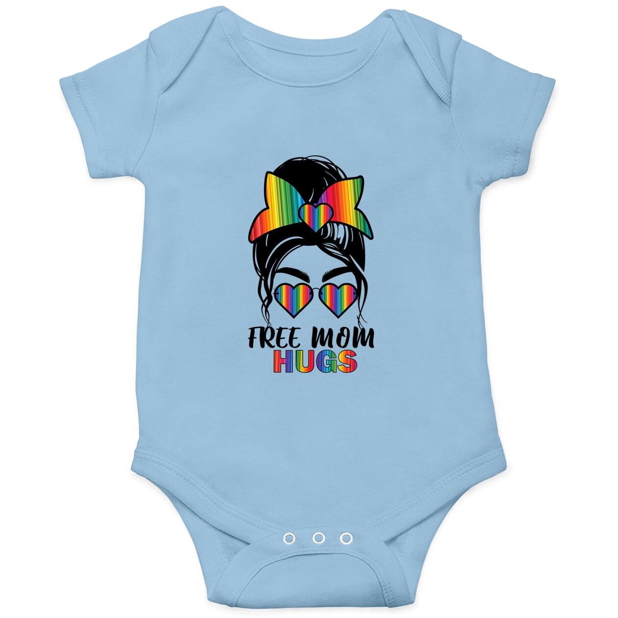 Free Mom Hugs Baby Bodysuit