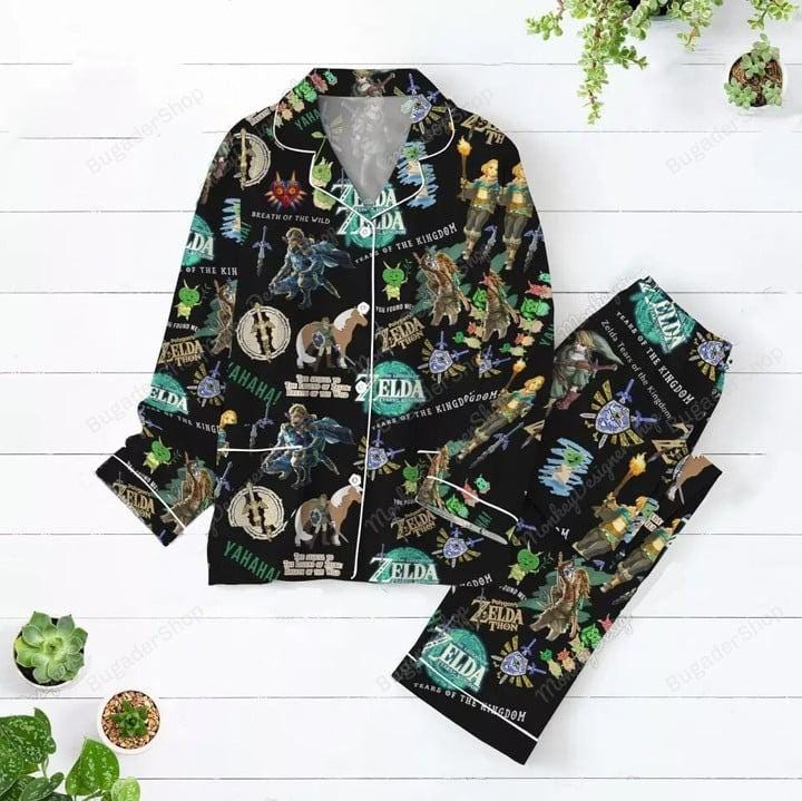 The Legend of Zelda Pajamas Set, The Legend of Zelda Personalized Family Pajamas, Family Christmas Pajamas Set.