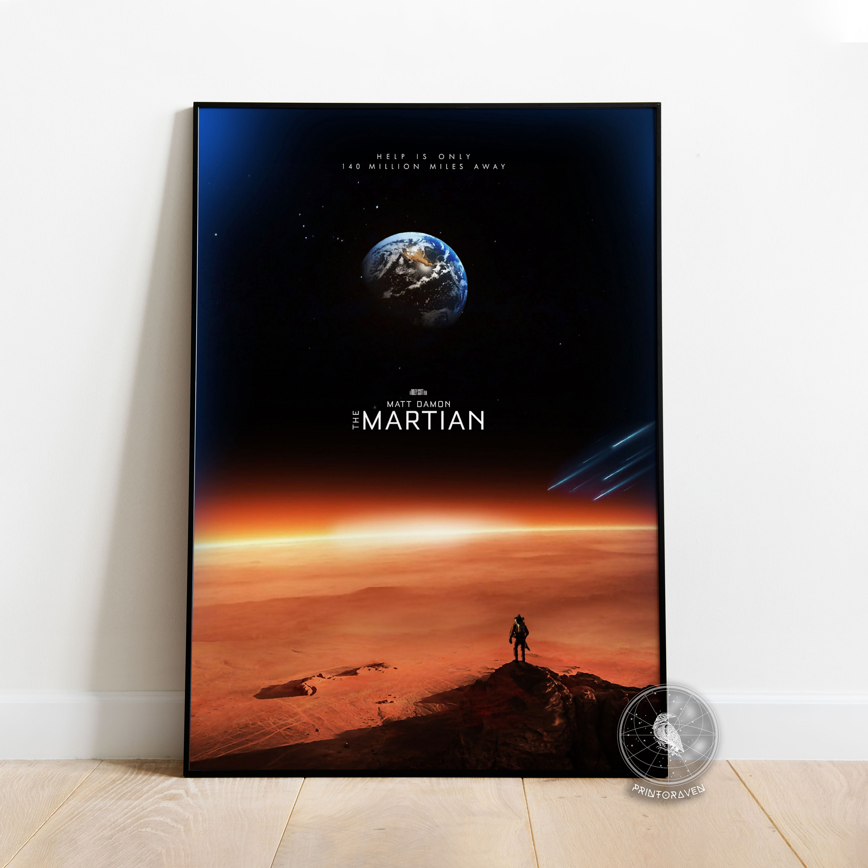 The Martian Poster | Matt Damon Poster | Movie Poster Print