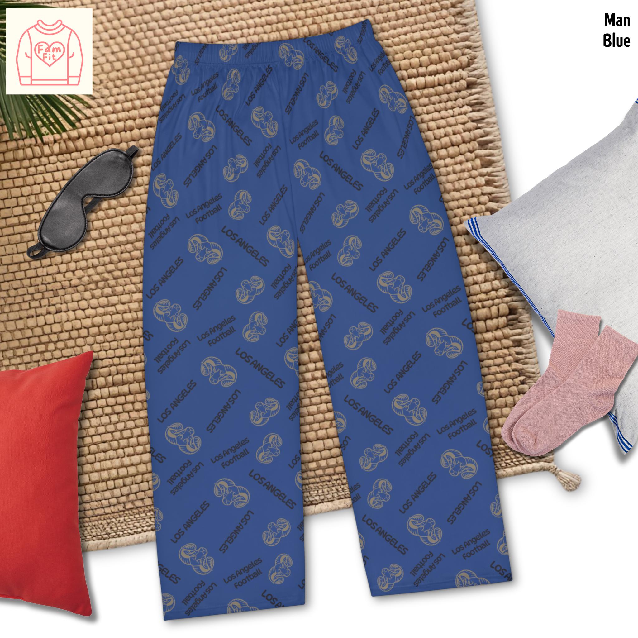 Los Angeles Pattern Pajama Pants for Women and Men, Football Fan Gift