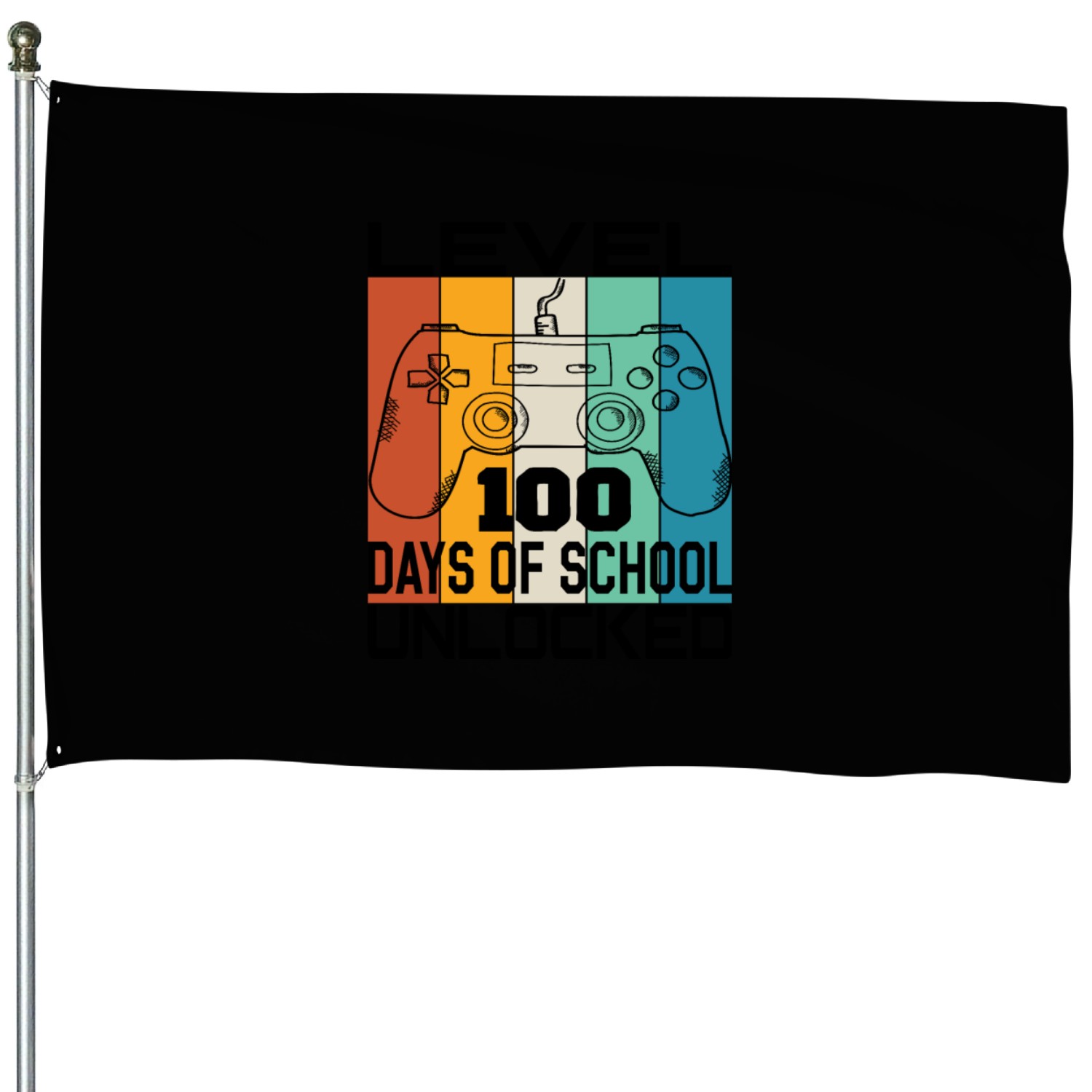 Level 100 completed 100 days of school unlocked House Flags