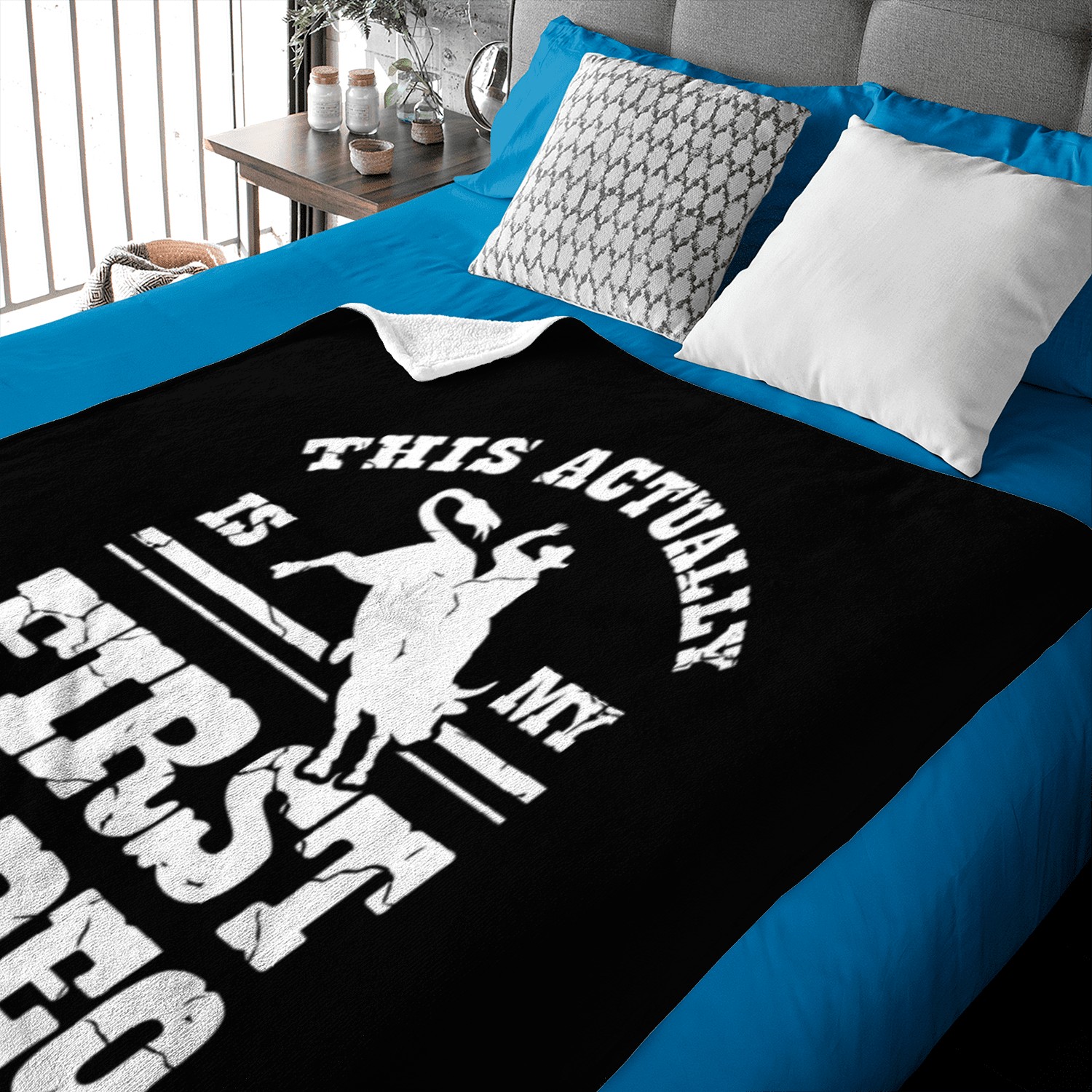 Bull Rider Bull Riding Western Rodeo Cowboy Lover Baby Blankets