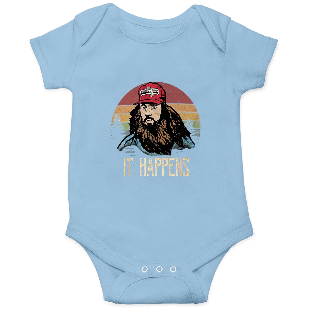 Forrest Gump It Happens circle Baby Bodysuit