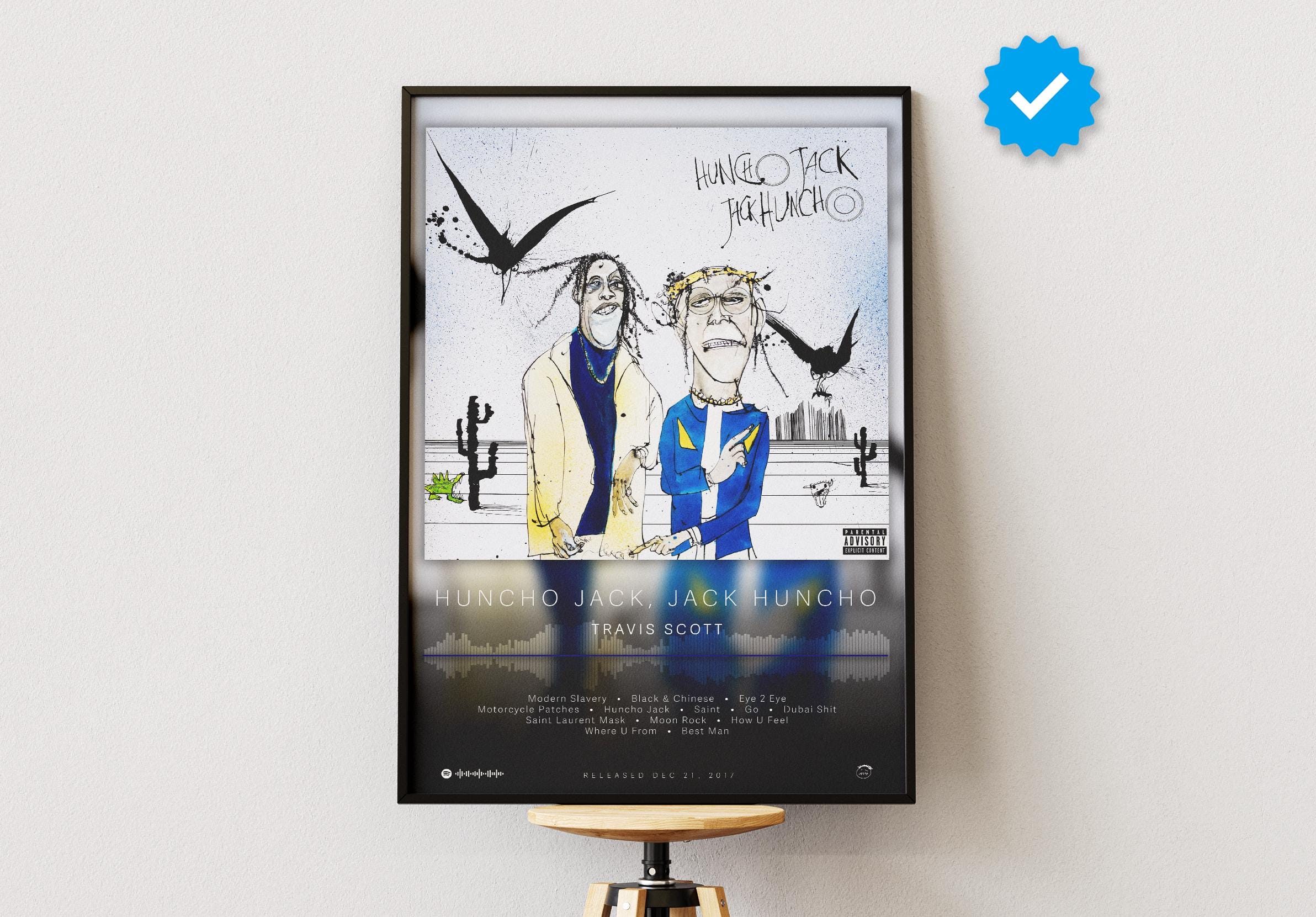 Travis Poster | Huncho Jack, Jack Huncho Poster | Album Poster Prints | Wall Decor Posters | Album Cover | Rap Music Poster