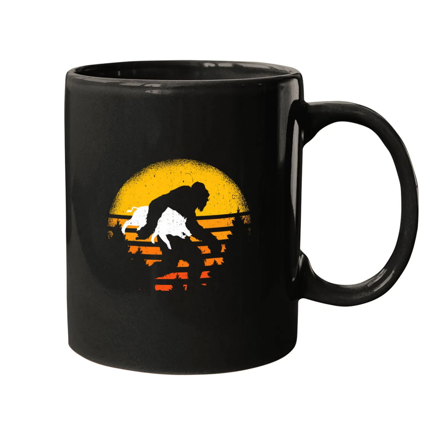vintages hog hunting bigfoots with a boar hunter Mugs