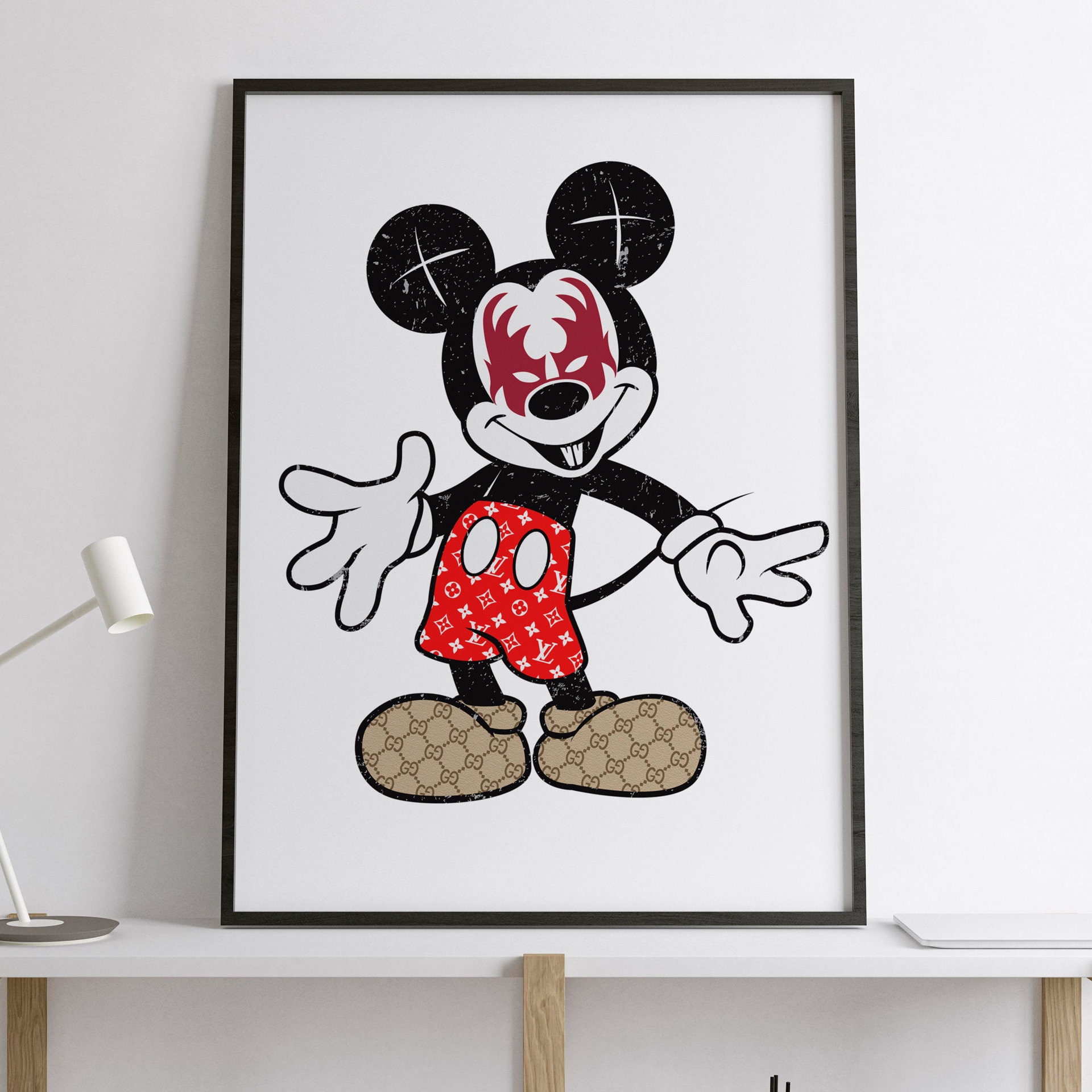 Trendy wall art print, unique pop art print, hypebeast wall art, streetart home decor, modern art print, pop art