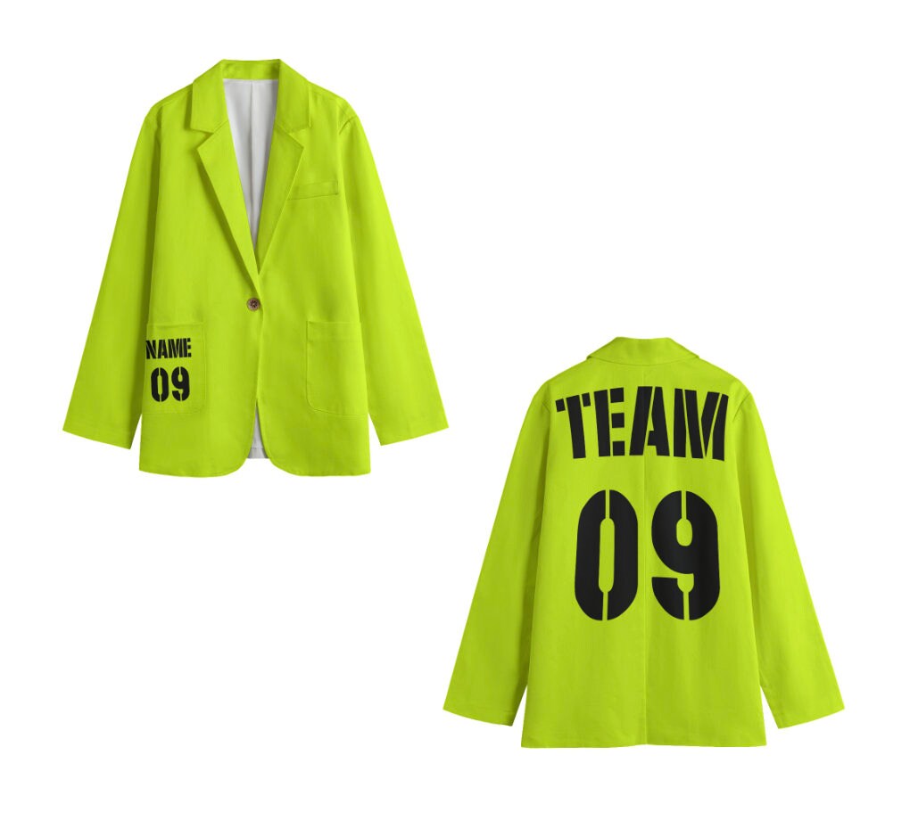 Custom Team Women's Leisure Blazer, Personalized Blazer, custom design your own Blazer, Sports Uniform, add Team, Name, Number, gift