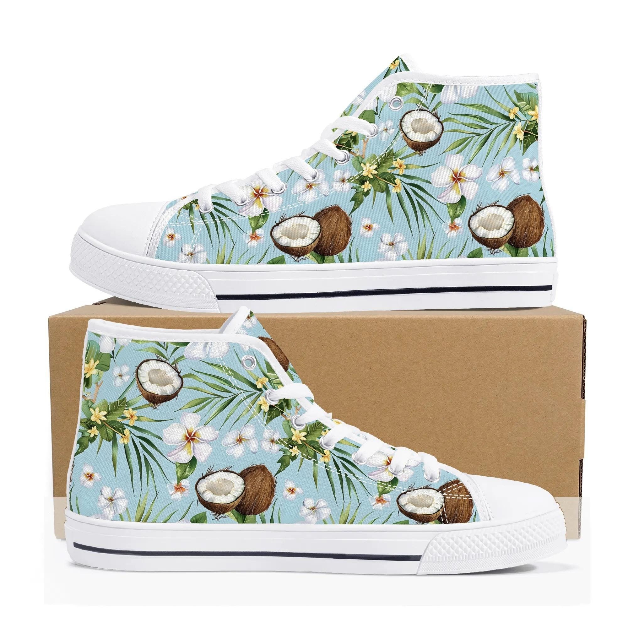 Coconut Shoes Coconut High Tops Women's High Top Canvas Shoes