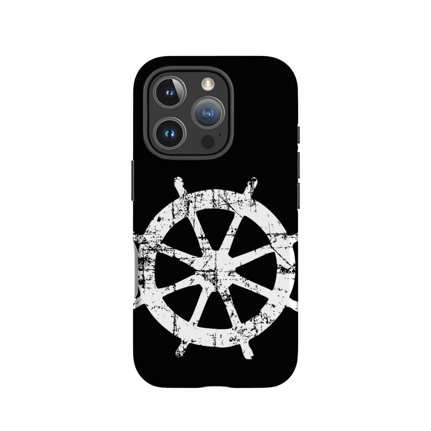 Steering Wheel (Antique White) Boat & Sail IPhone Cases