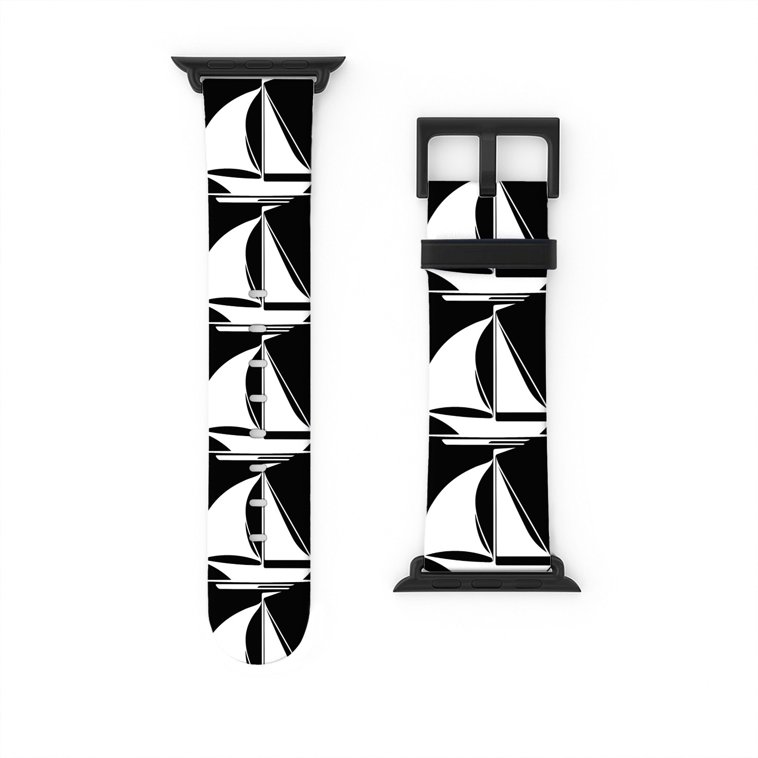Sailing Ship With Mast, Sails And Flag Watch Bands For Apple Watch