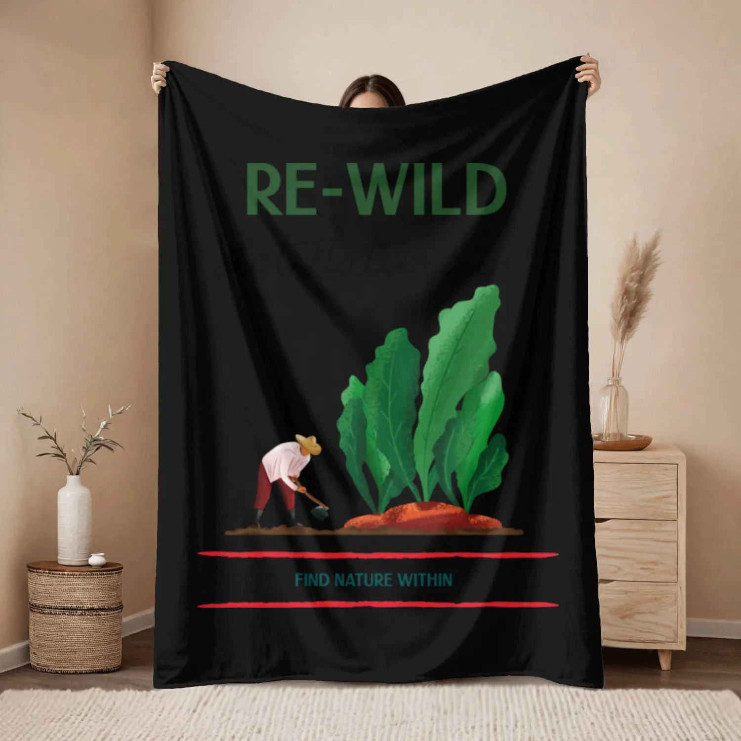 re wild let nature in. Throw Blankets