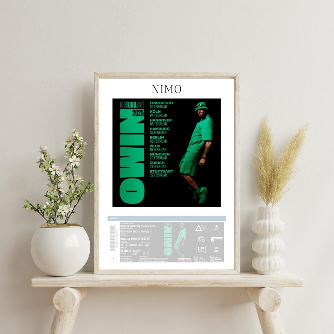 Nimo Cover | Tour Nimo | Posters | A4 / Music Cover Poster | Nimo poster