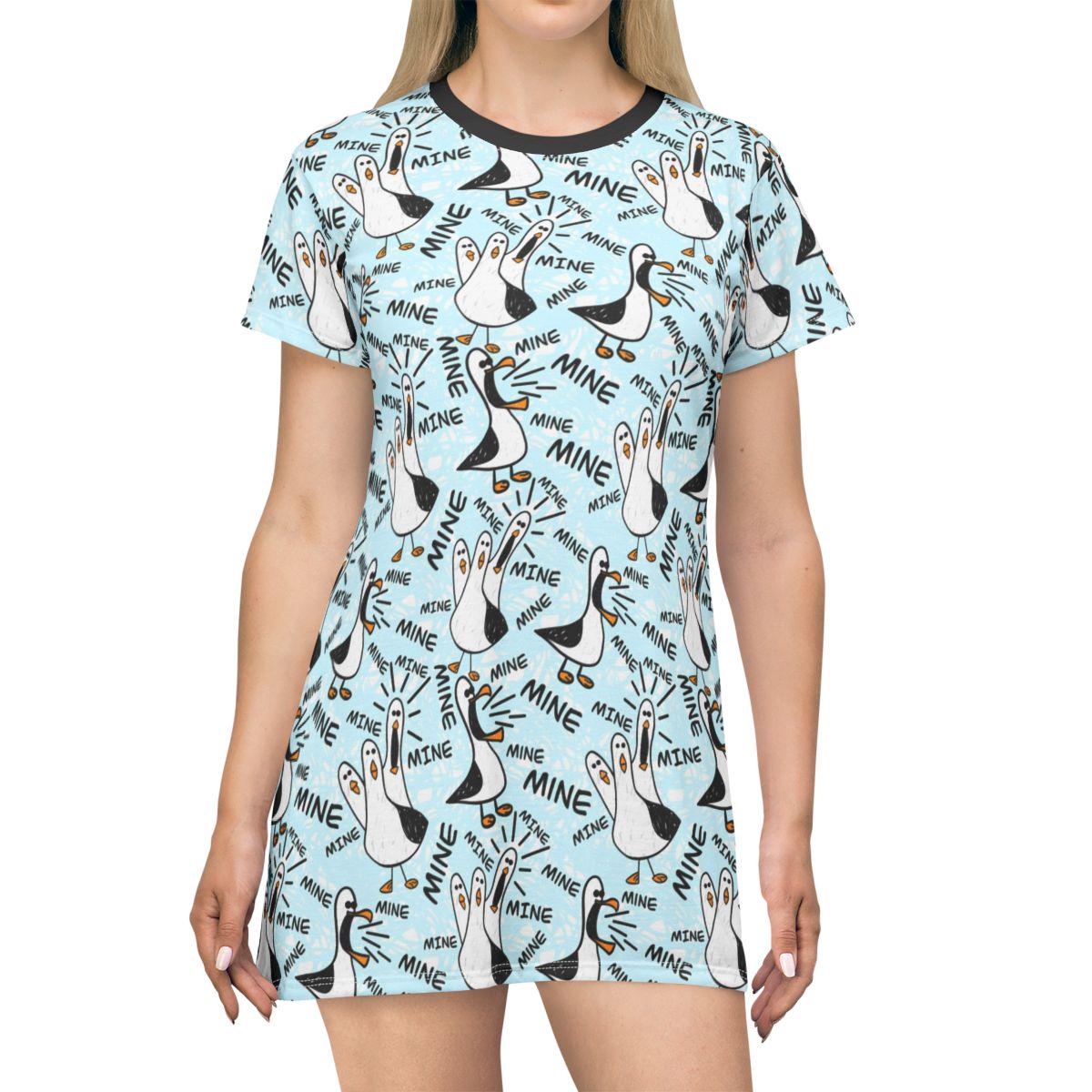 Mine Mine Mine Seagulls Pixar Women's T-Shirt Dress
