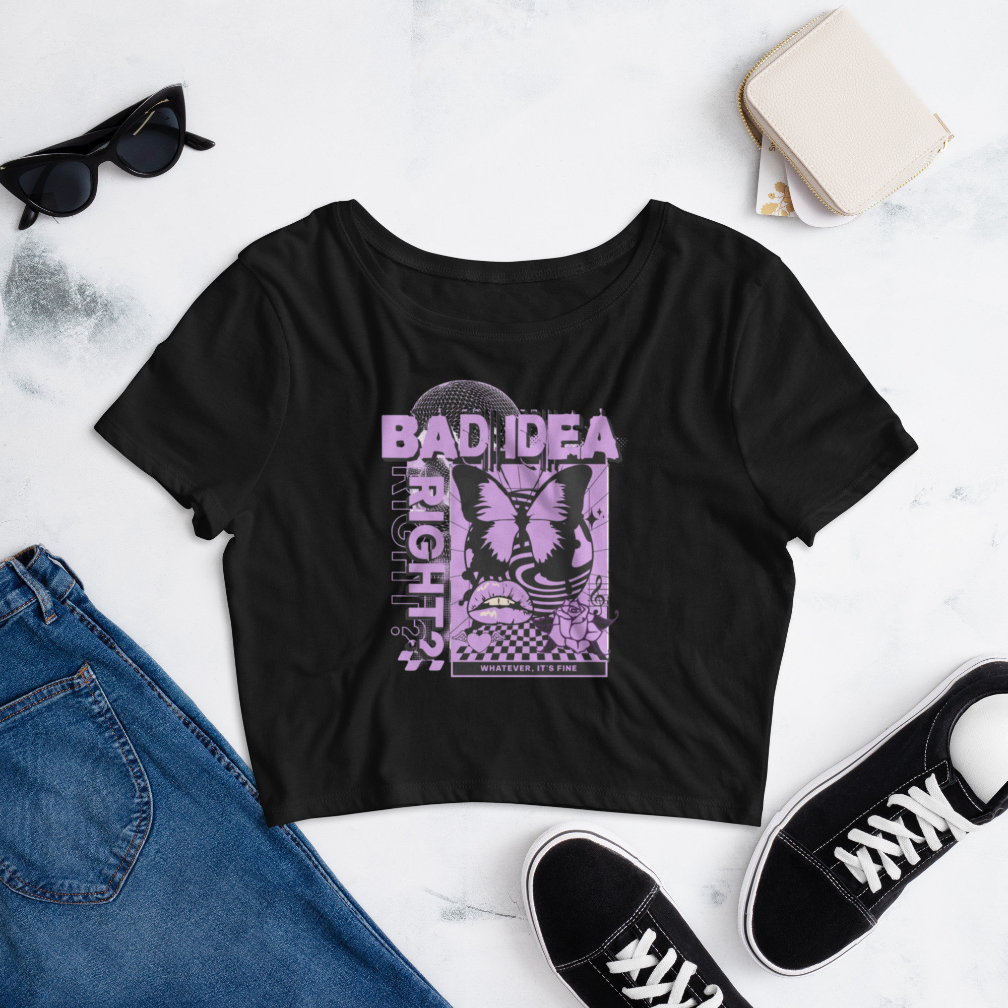 Bad Idea Right? - Olivia Inspired Crop Top