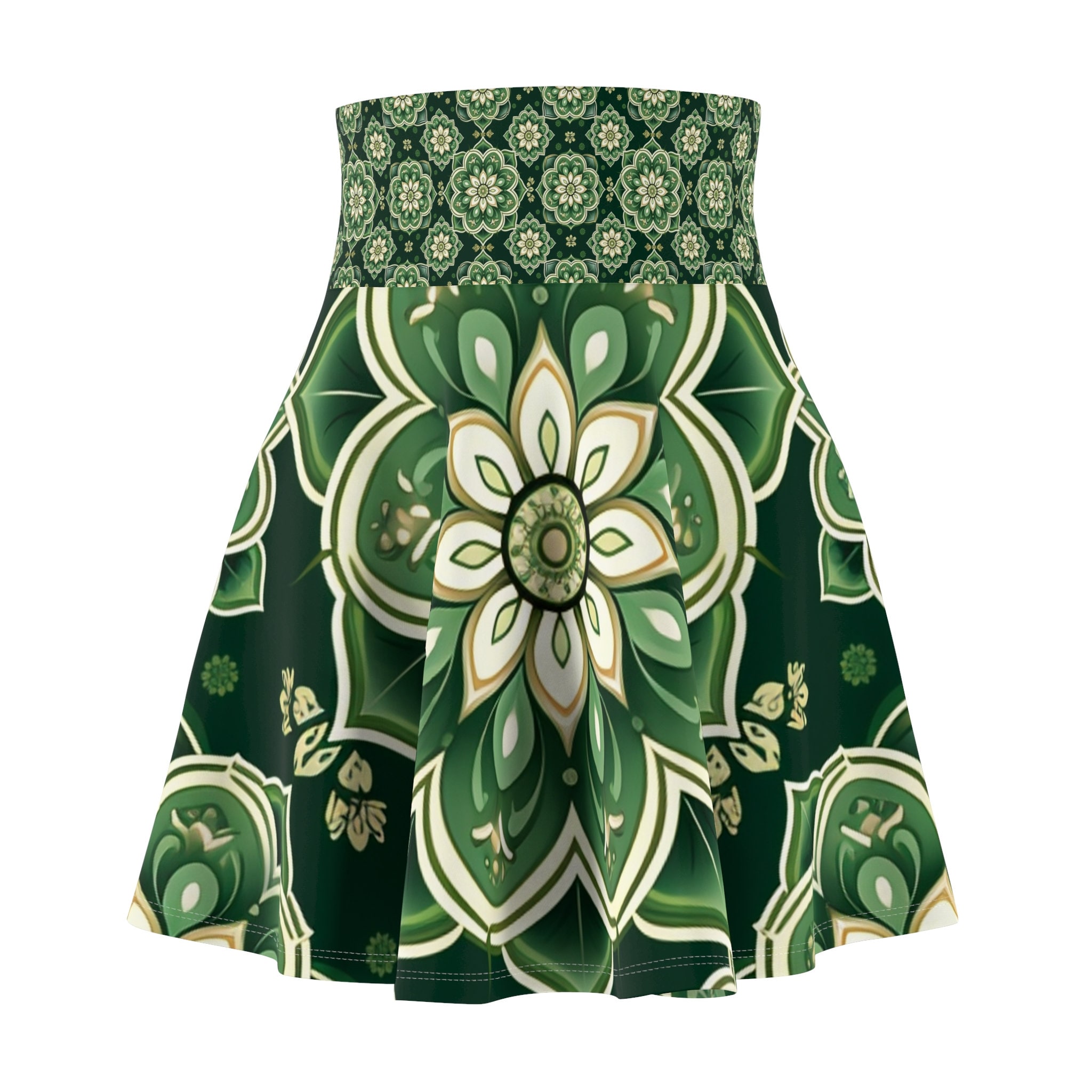 Diamond Flower Skater Skirt, Women's Skater Skirt