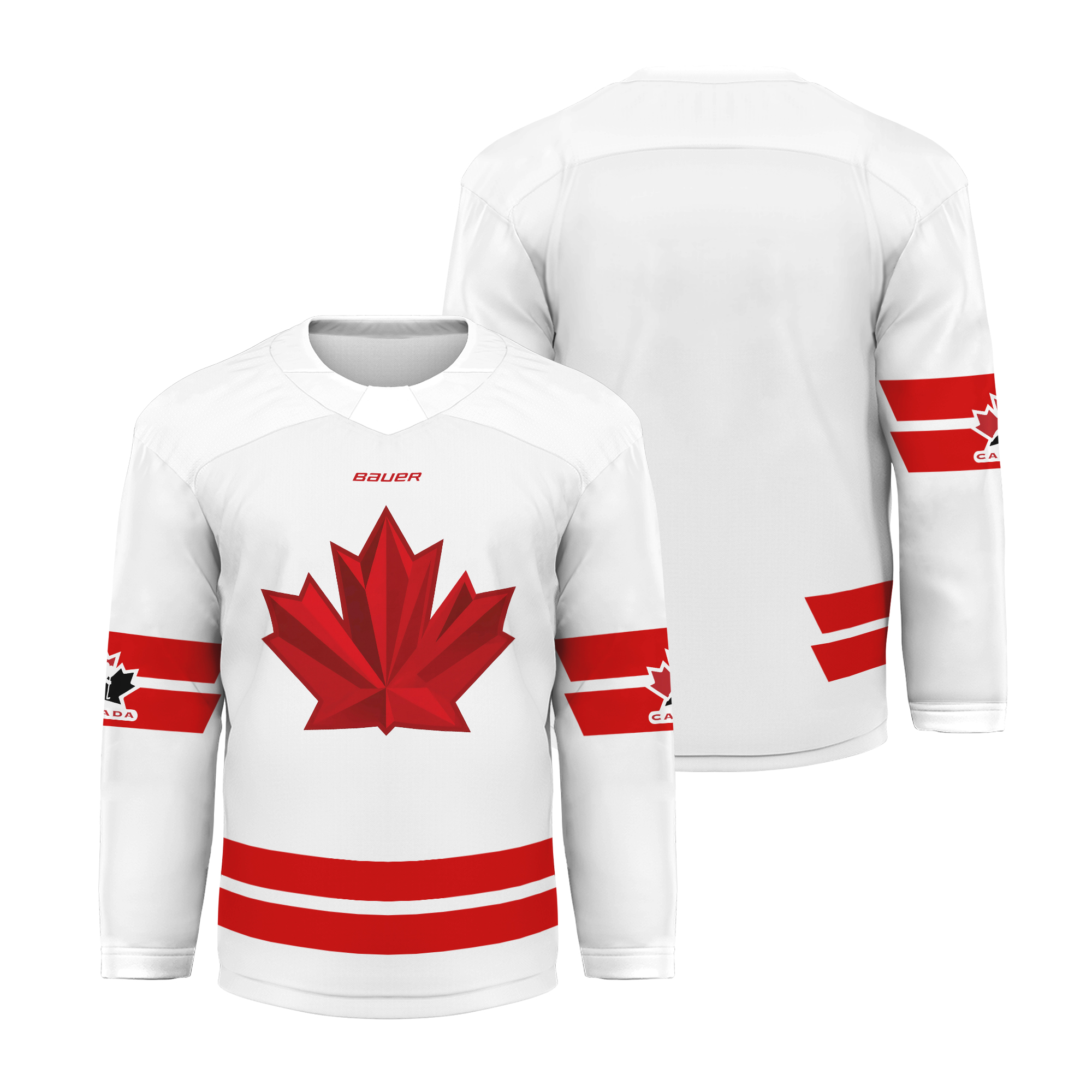 Men's 2026 Team Canada Bauer Olympics White Replica Hockey Jersey
