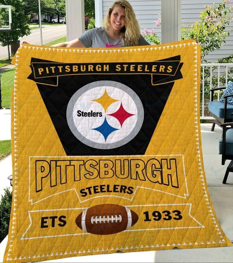 Pittsburgh Steeler Quilt, Bedding Decor