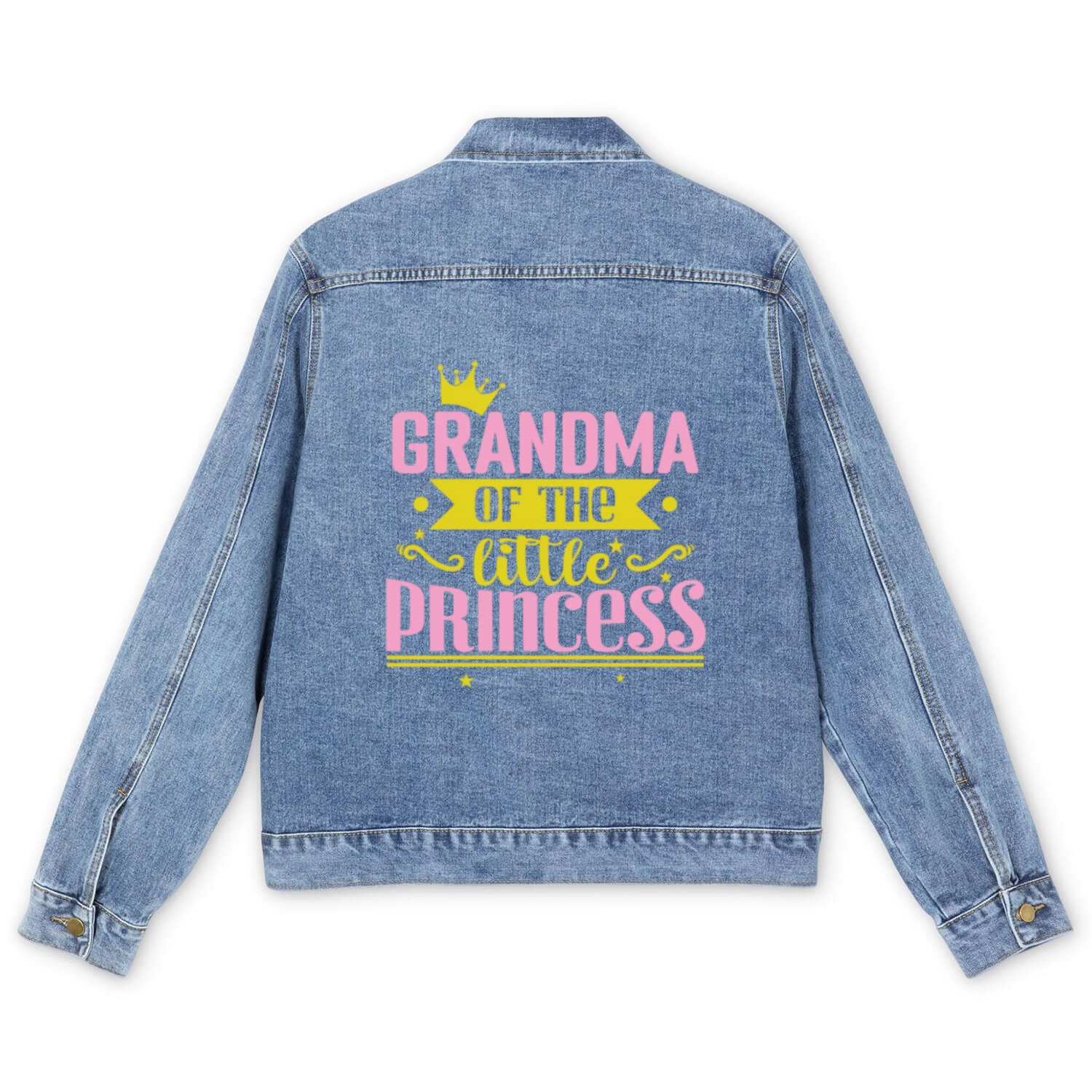 Grandma of the little Princess Men's Denim Jackets