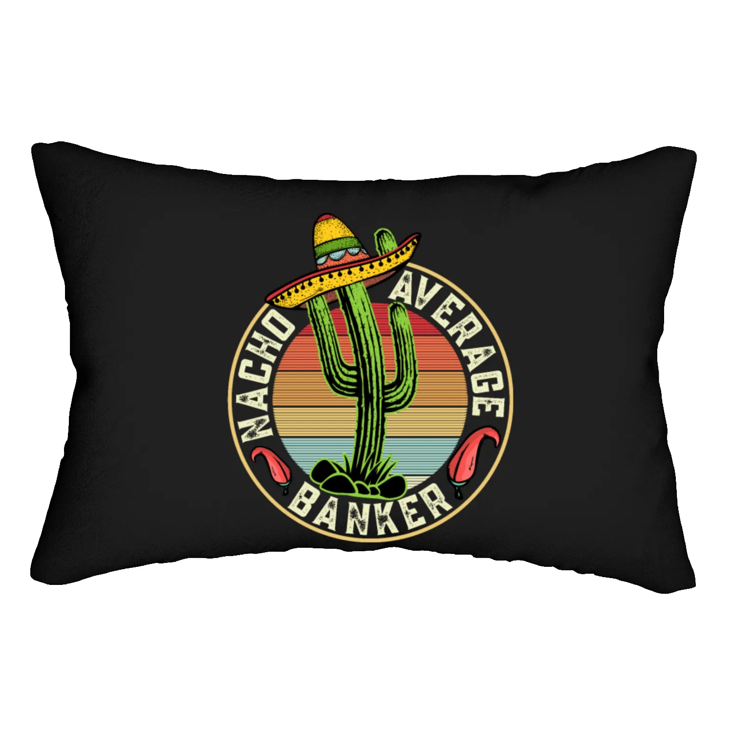 Nacho Average Banker Lumbar Pillows
