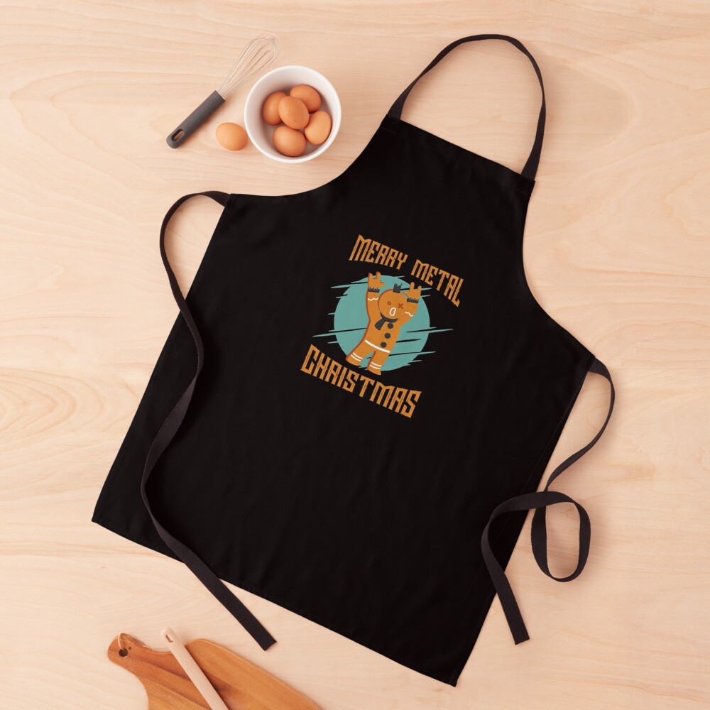 Gingerbread Chistmas Season Merry Metal Christmas Apron