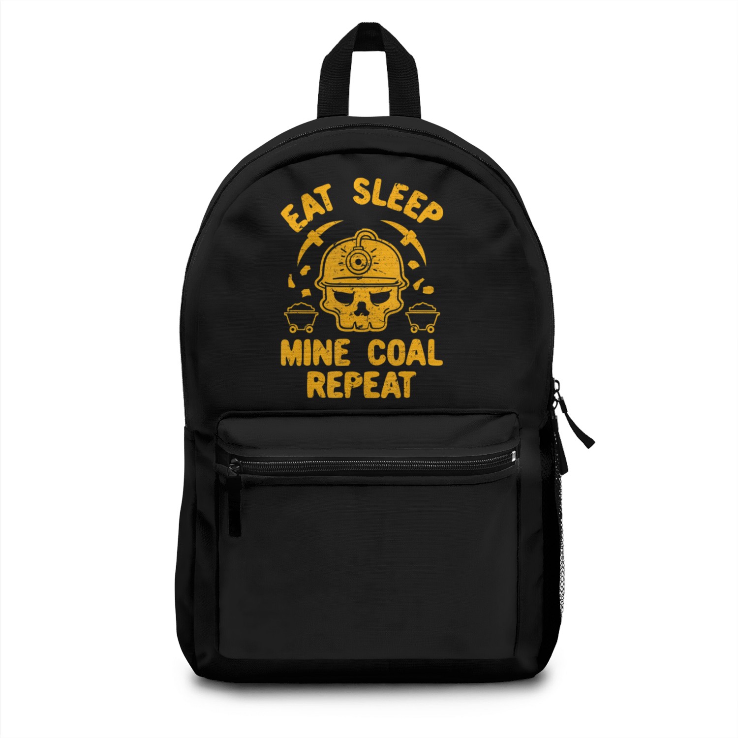 Coal Mining Worker Design For Coal Miner Eat Sleep Backpacks