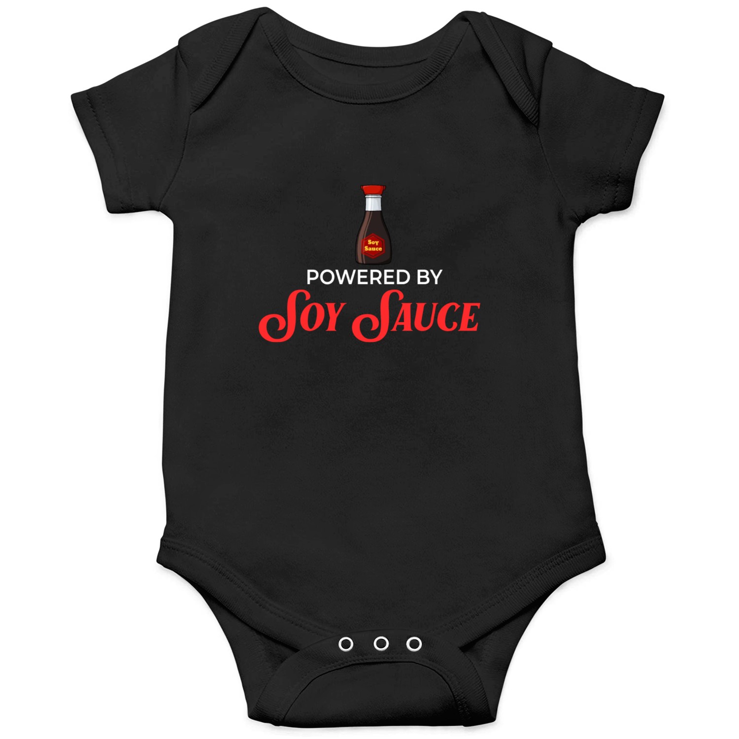 Soy Sauce Japanese Sushi Dark Ramen Noodles Bottle Onesies