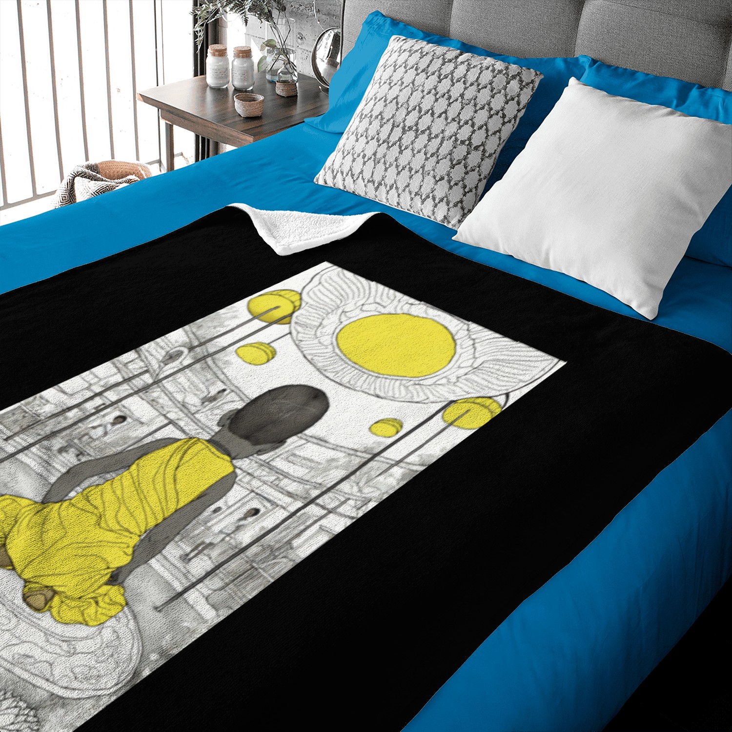 coloring book african children art Baby Blankets
