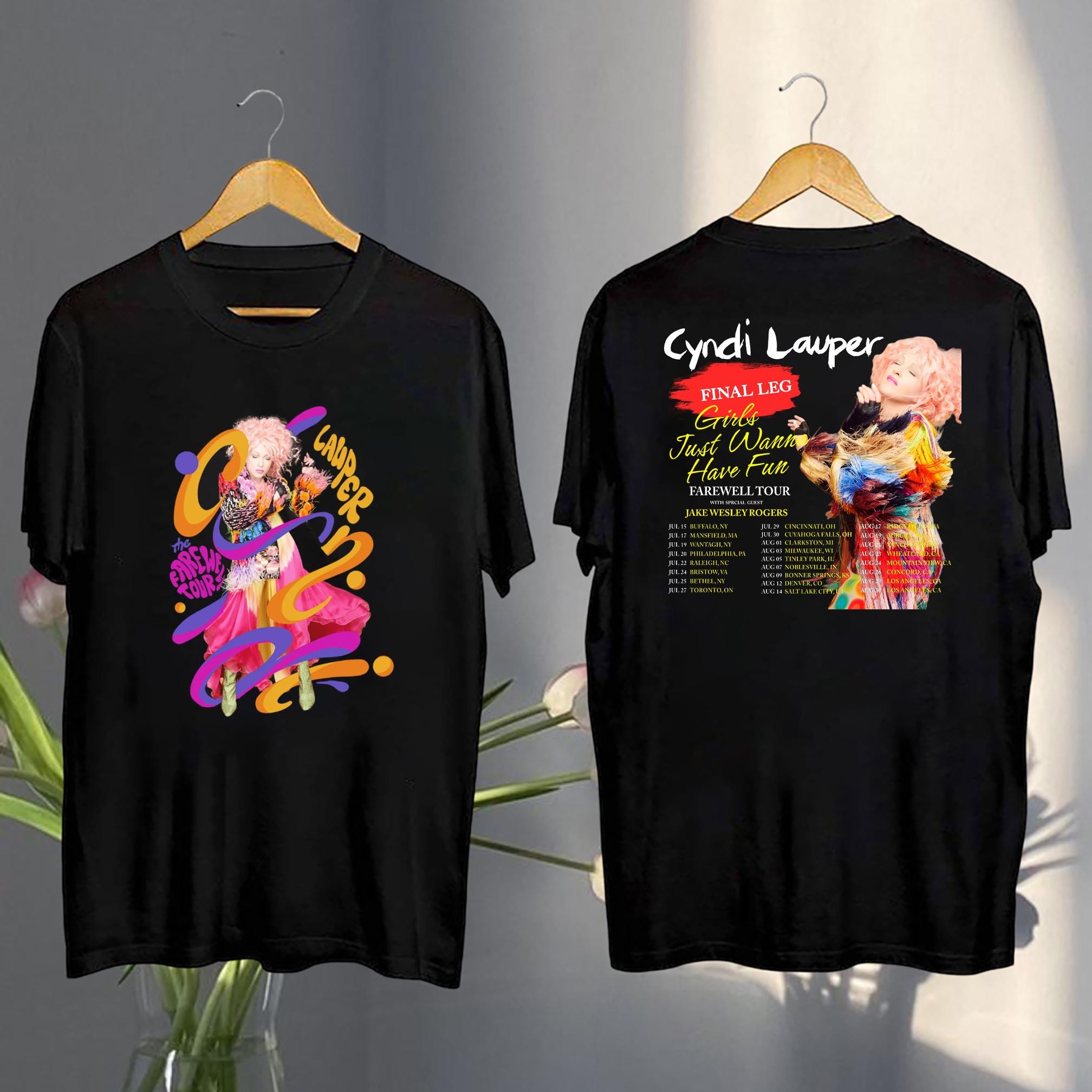 Cyndi Lauper Graphic Shirt, Cyndi Lauper Girl Just Wanna Have Fun Farewell Tour 2025 T-Shirt, Cyndi Lauper Fan Gifts, Cyndi Lauper Merch