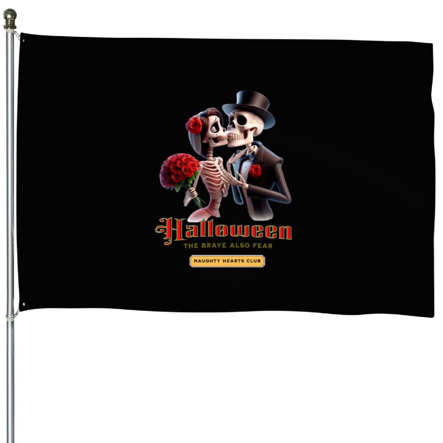 two skulls kissing House Flags