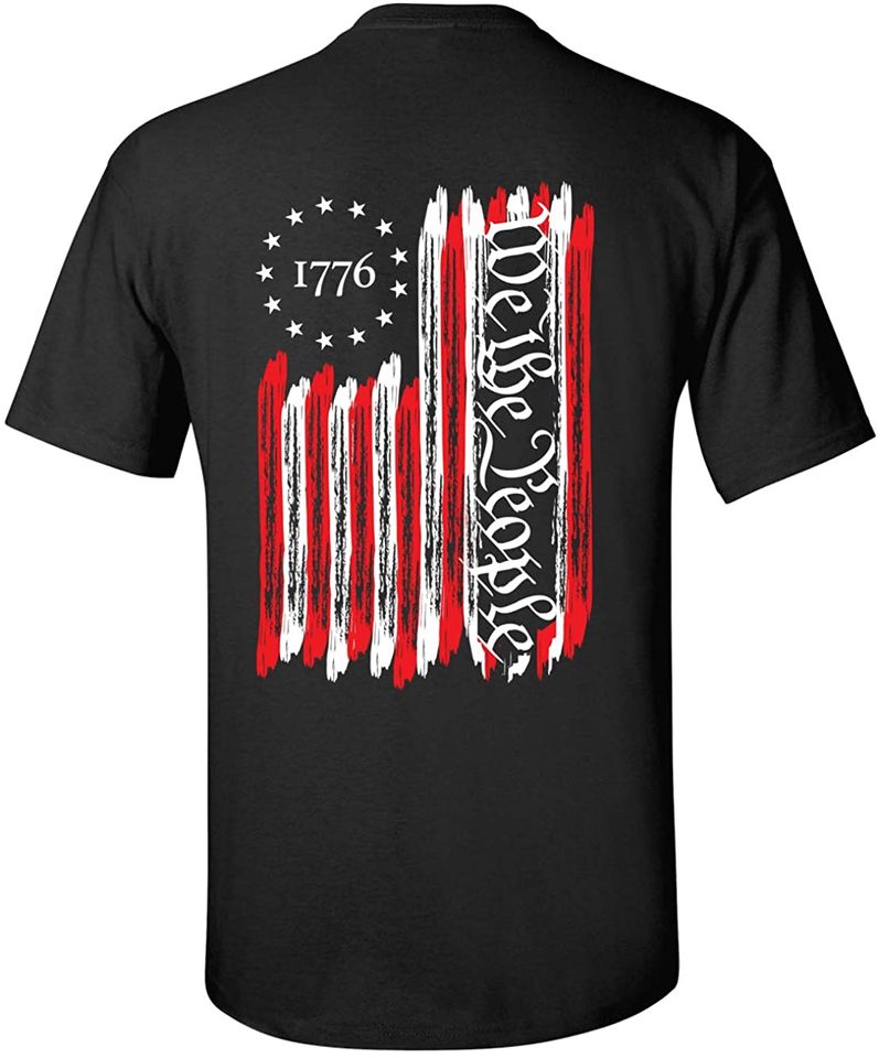 We The People American Flag 1776 Unisex Short Sleeve T-Shirt