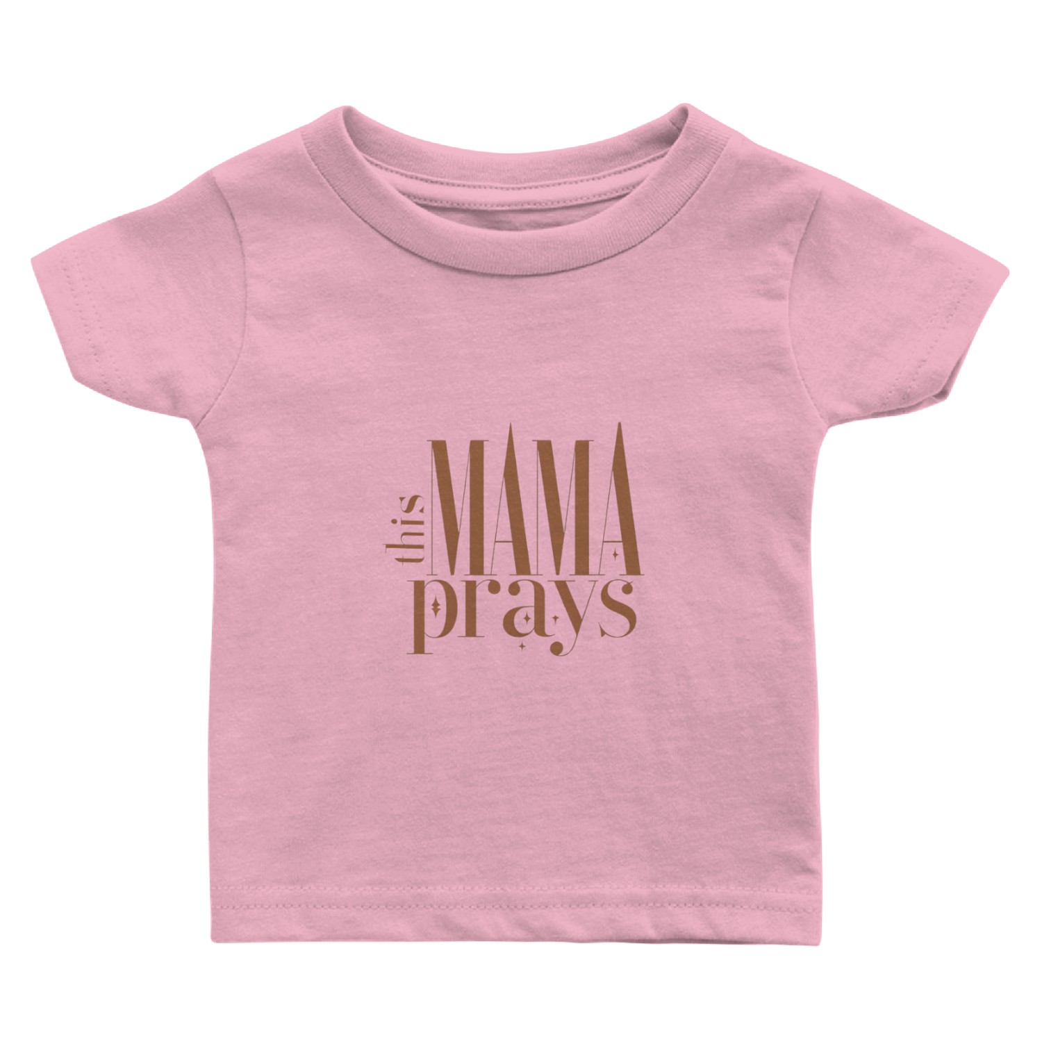 This Mama Prays Women's Softstyle Baby T Shirts, Christian M