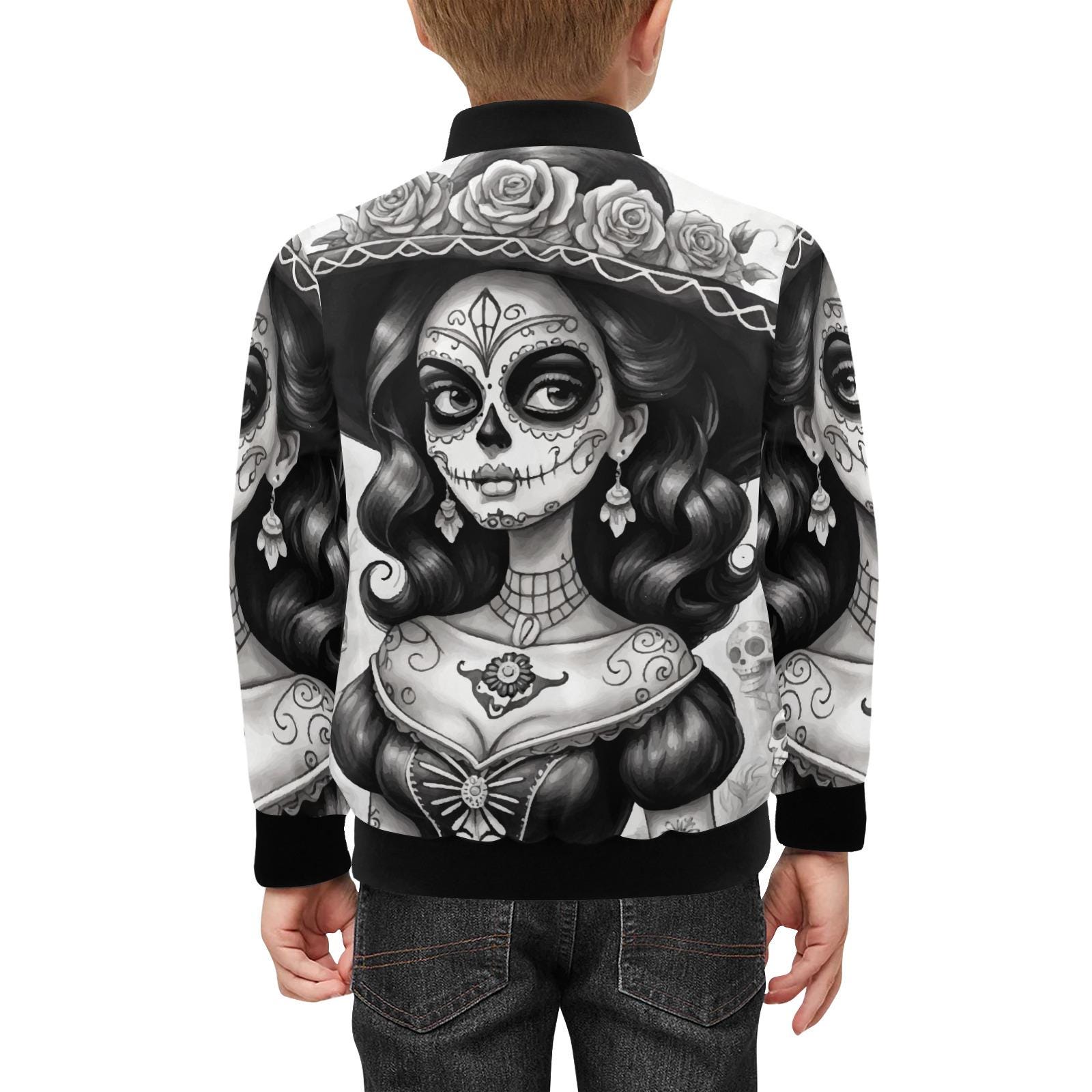 bomber jacket Da De Los Muertos Mexico Chicano