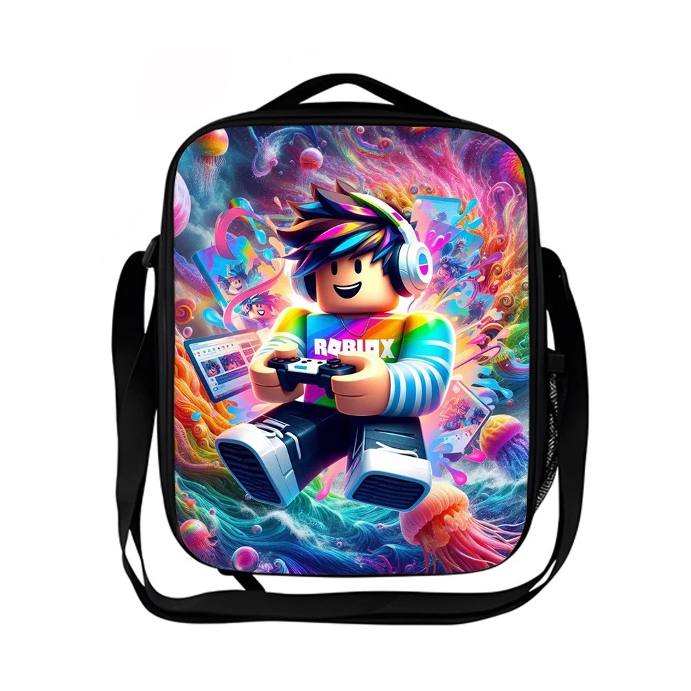 Roblox Kids Lunch Bag, School Picnic Bag